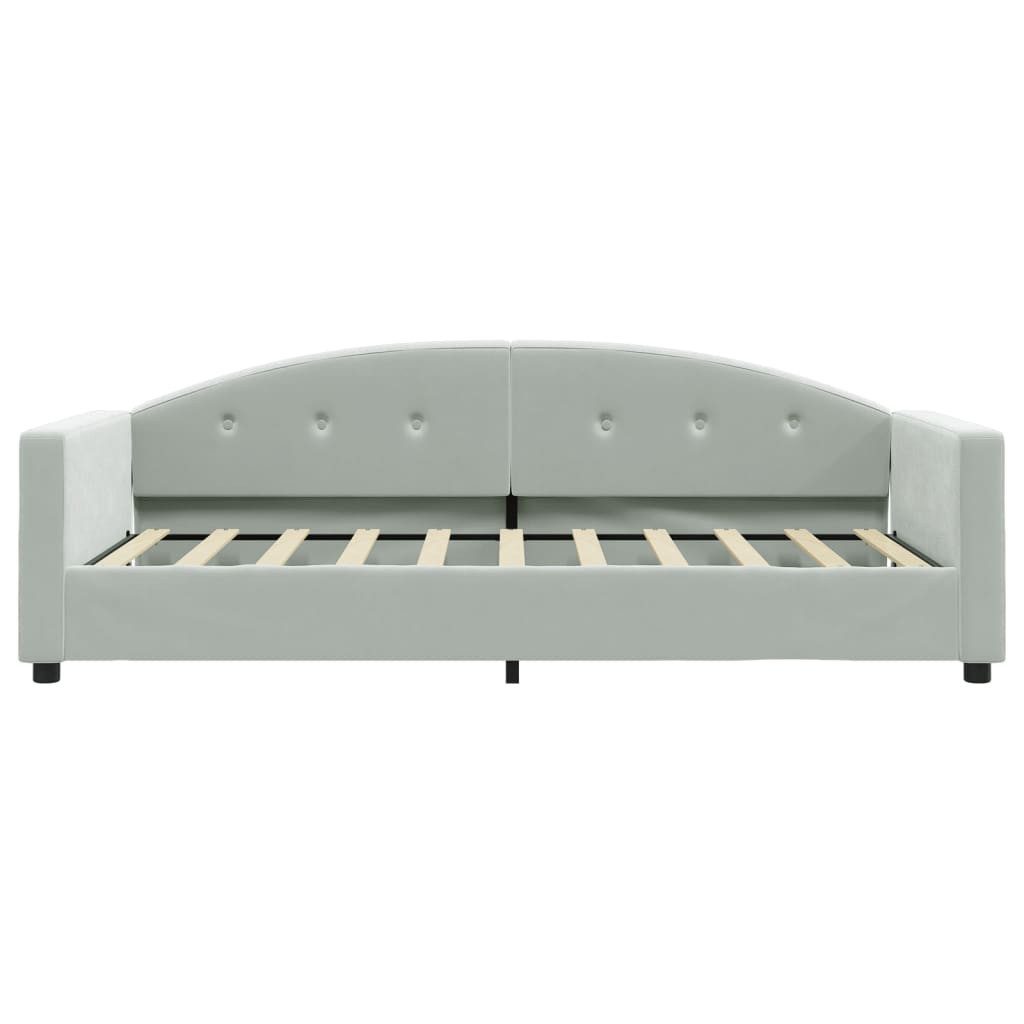 vidaXL Bett Tagesbett Hellgrau 90x190 cm günstig online kaufen