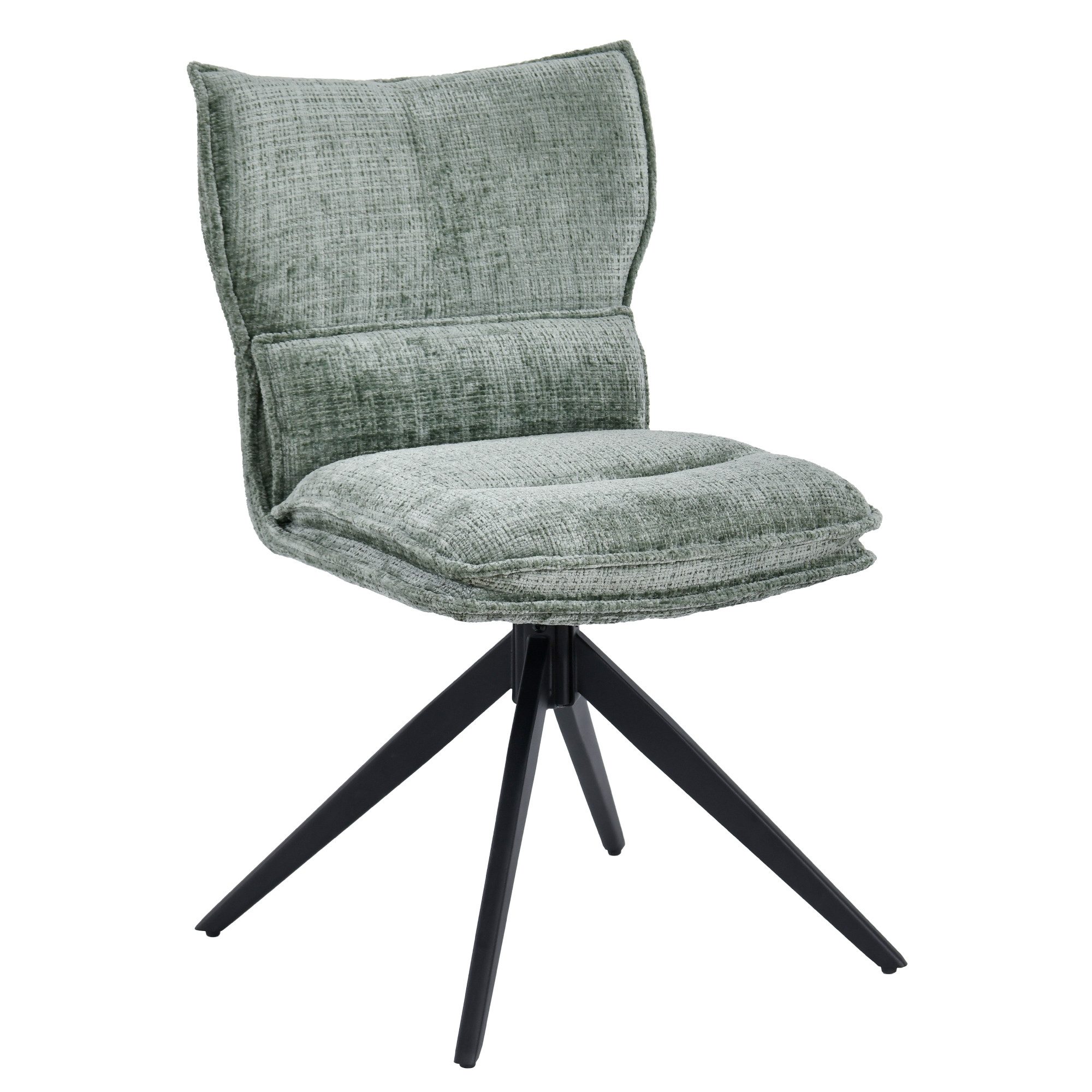 Duhome Esszimmerstuhl (8657A3), 360° Drehbar, Automatischer Rückstellfunktion, Chenille