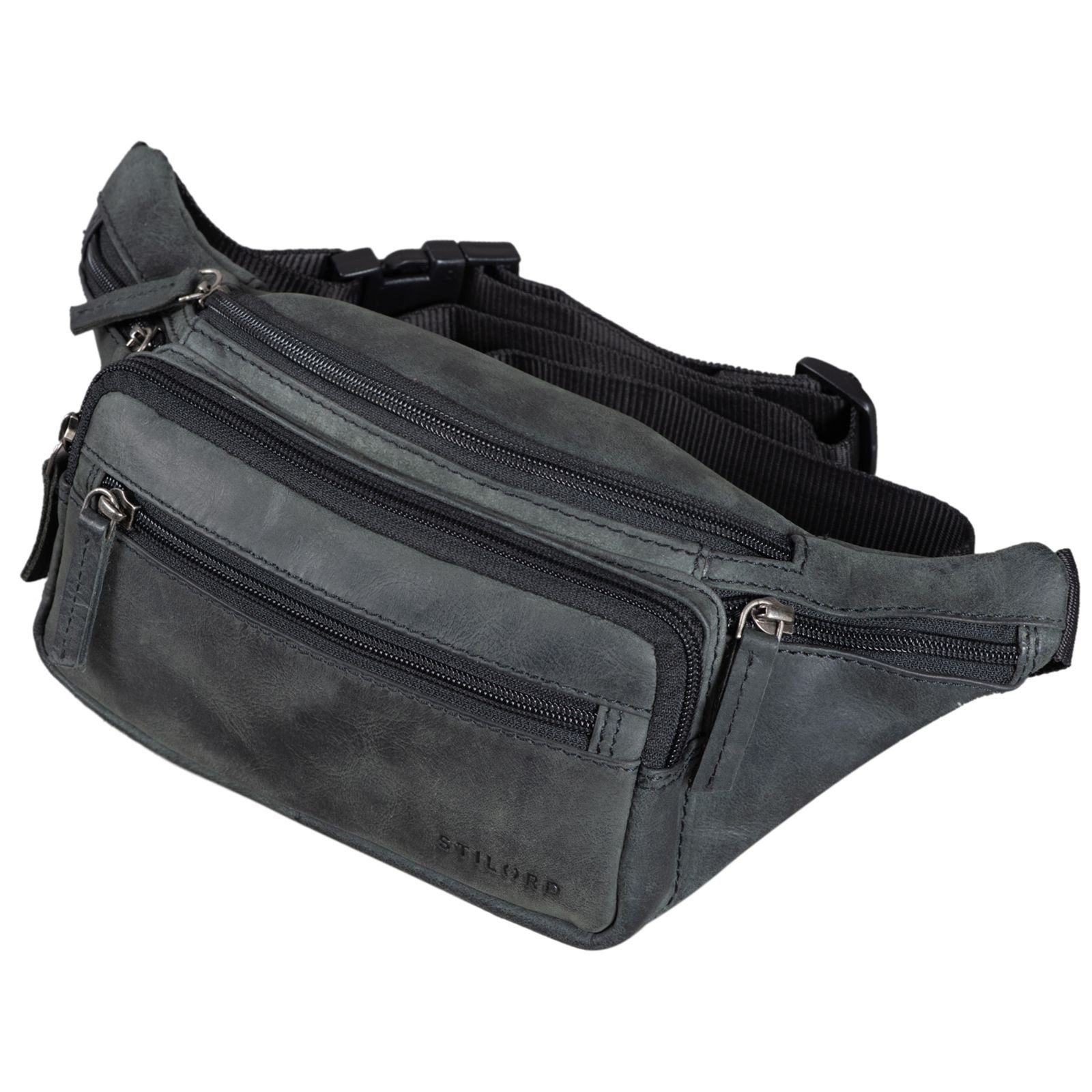 STILORD Bauchtasche "Zion" Vintage Gürteltasche Echtleder Bauchtasche