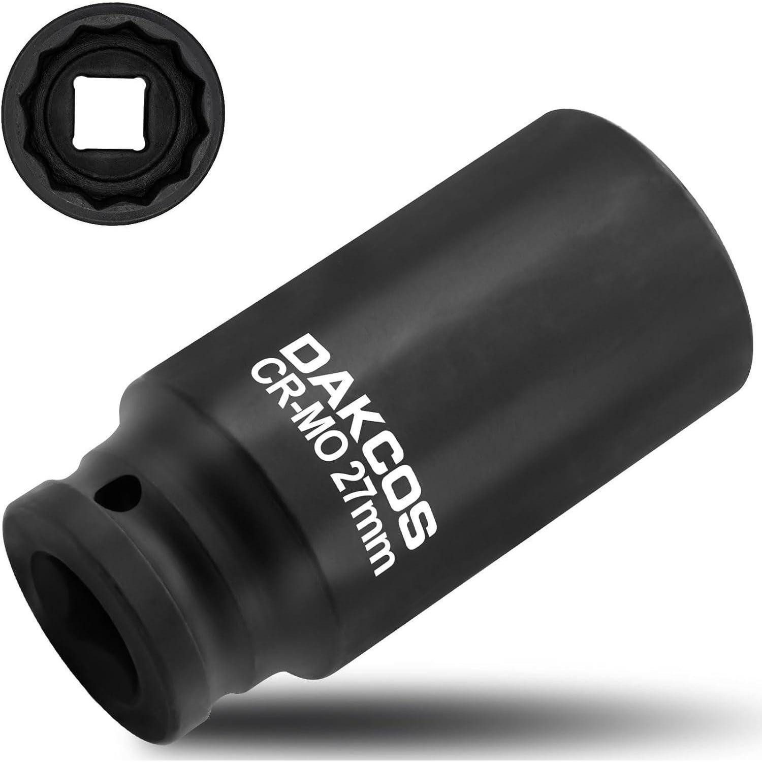 LuxusKollektion Stecknuss Schlagschrauber Nuss 1/2" 27mm 12 Kant tief, 1-St.