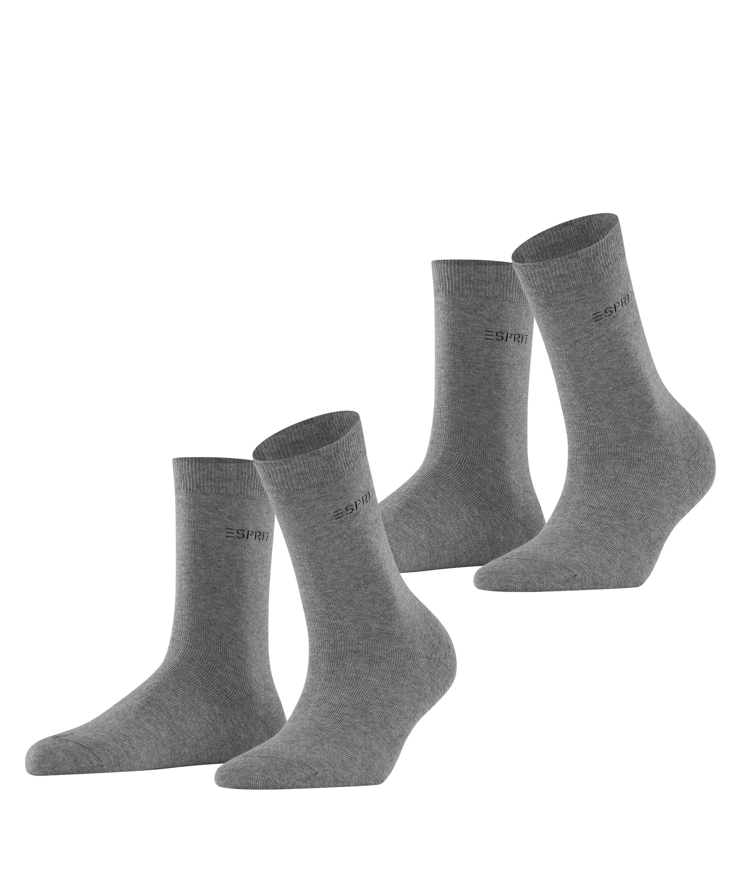 Esprit Socken Esprit Uni 2-Pack Damen (2-Paar) aus elastischem Material