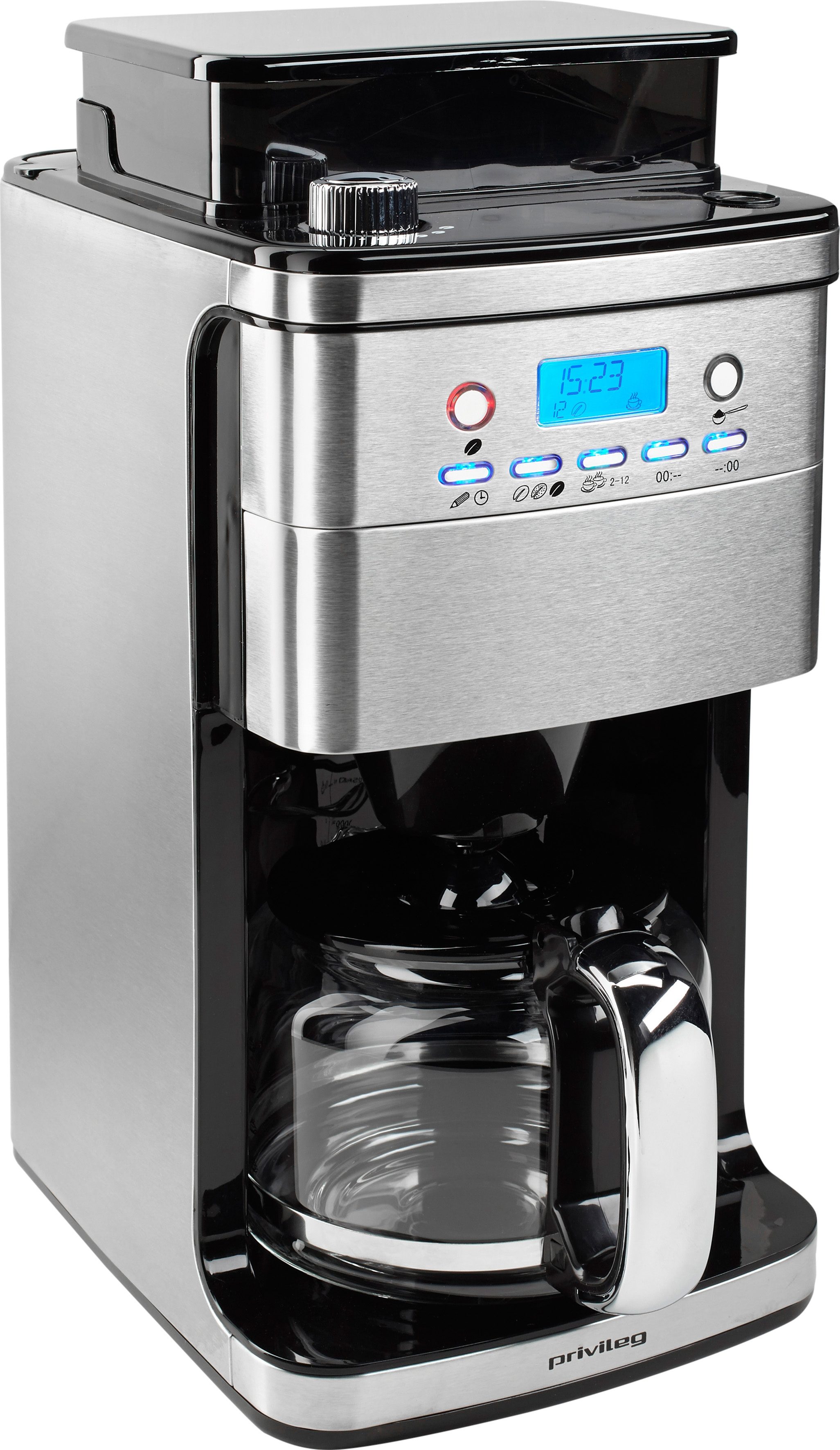 Privileg Kaffeemaschine mit Mahlwerk CM4266-A, 1,5l ...