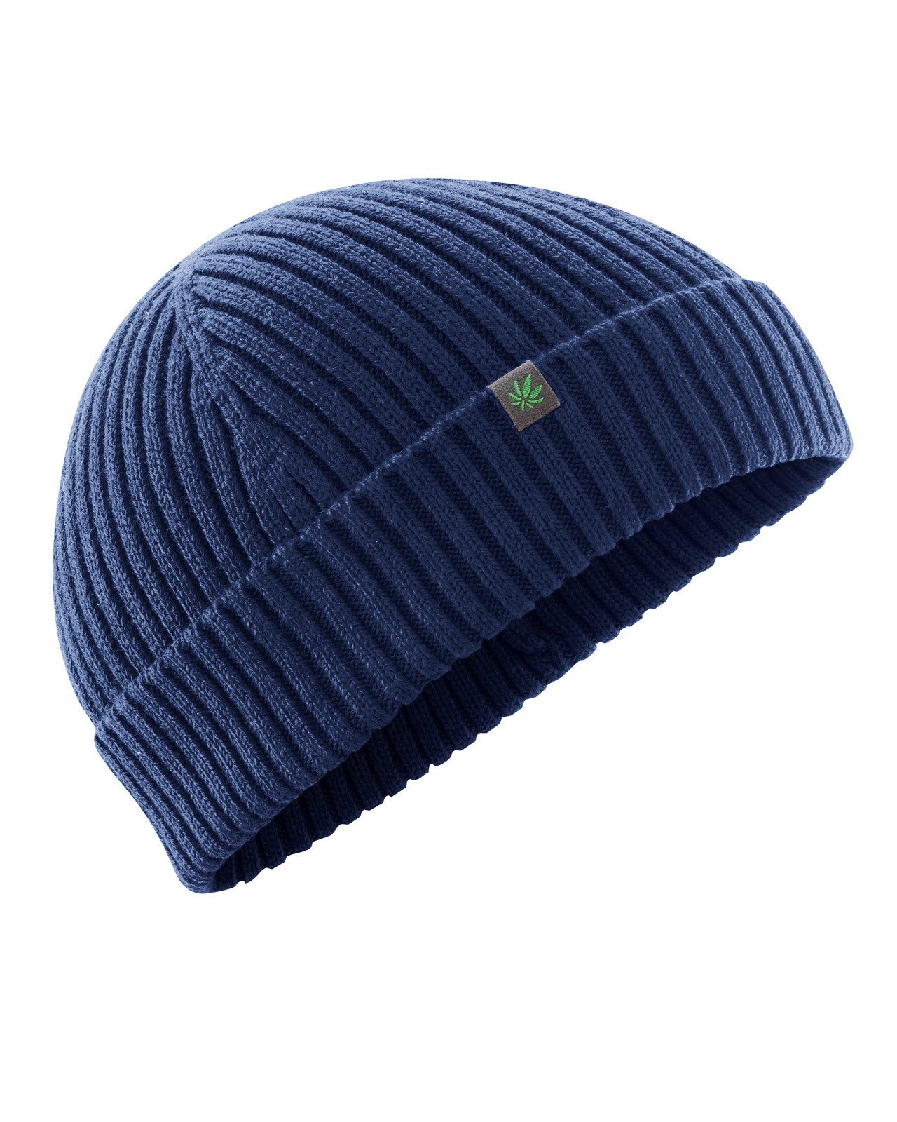 HempAge Strickmütze HempAge Kurz geschnittene Docker-Cap Unisex aus Hanf & Bio-Baumwolle