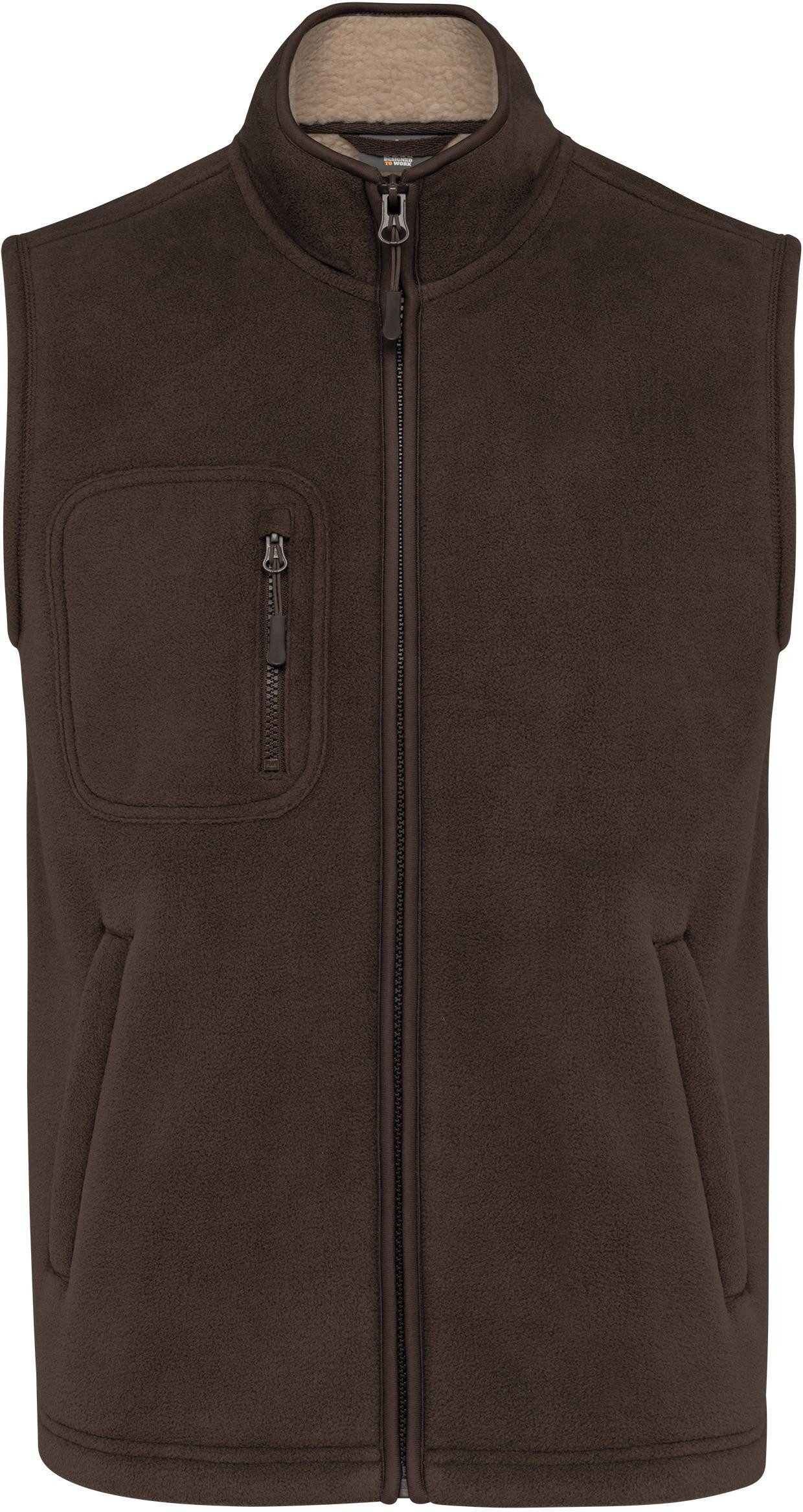 WK. Designed To Work Arbeitsweste Bodywärmer aus Fleece mit Sherpa-Innenseite, Unisex