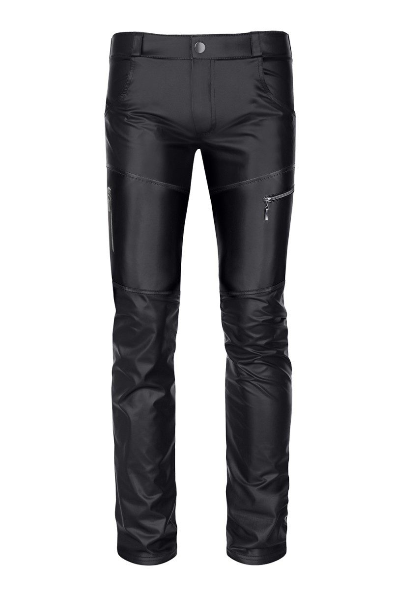 Regnes Fetish Planet Lederimitathose Herren-Hose in schwarz - 2XL günstig online kaufen
