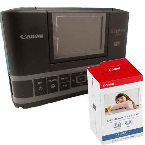 Canon Canon Selphy CP1300 schwarz + KP108 IN Set Fotodrucker