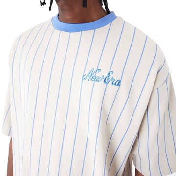 New Era T-Shirt New Era Pinstripe Oversized T-Shirt Herren Shirt stone blue (1-tlg)