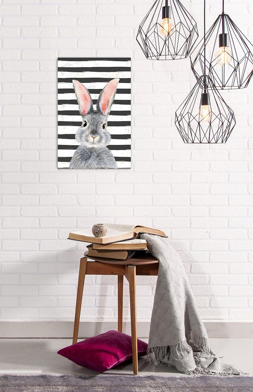 Metallbild Hase Bunny, St) queence (1