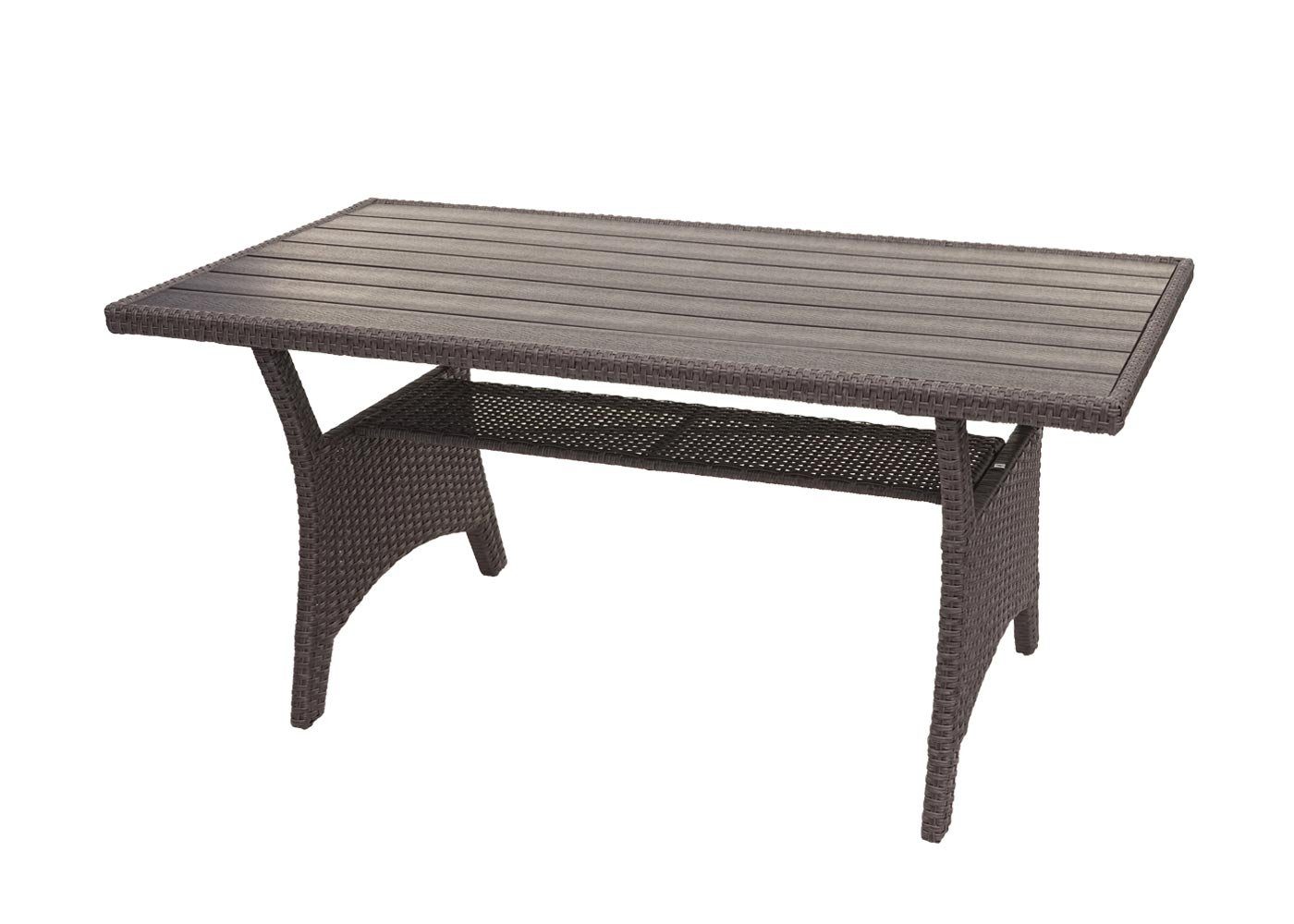 MCW Polstergarnitur mit Bezüge grau Tisch 7 Ablagefläche, Sitzplätze, wasserabweisend (4-tlg), MCW-E96