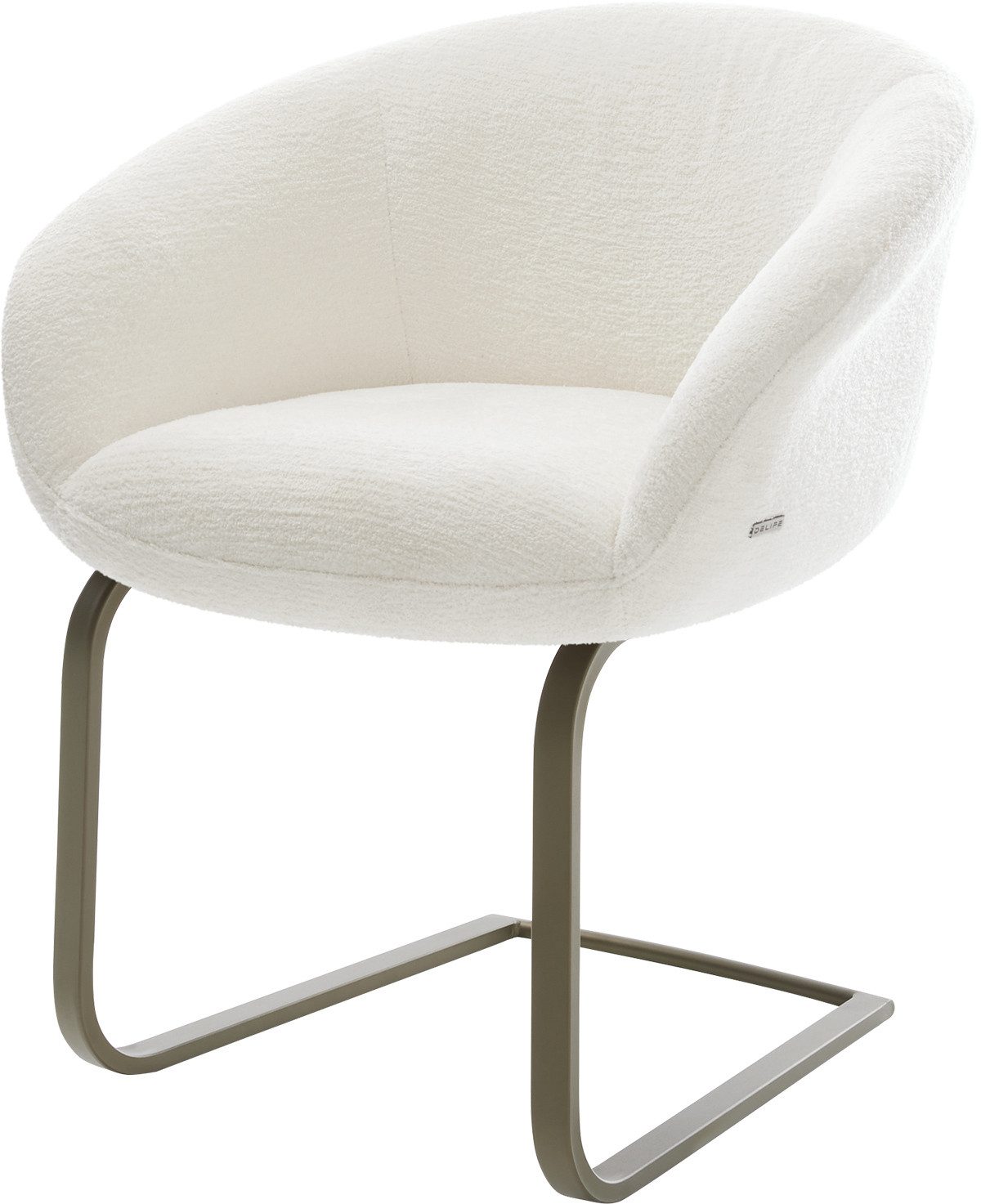 DELIFE Polsterstuhl Vinka-Flex, mit Armlehnen Freischwinger günstig online kaufen