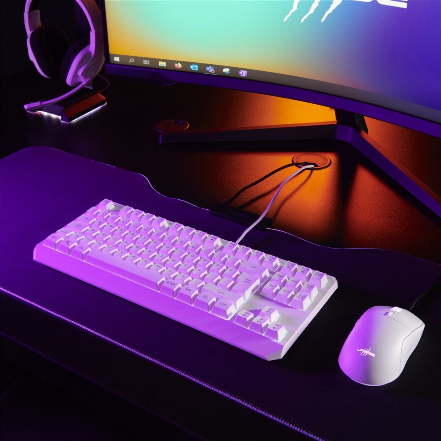 uRage Exodus 220 TKL, Weiß Gaming-Tastatur