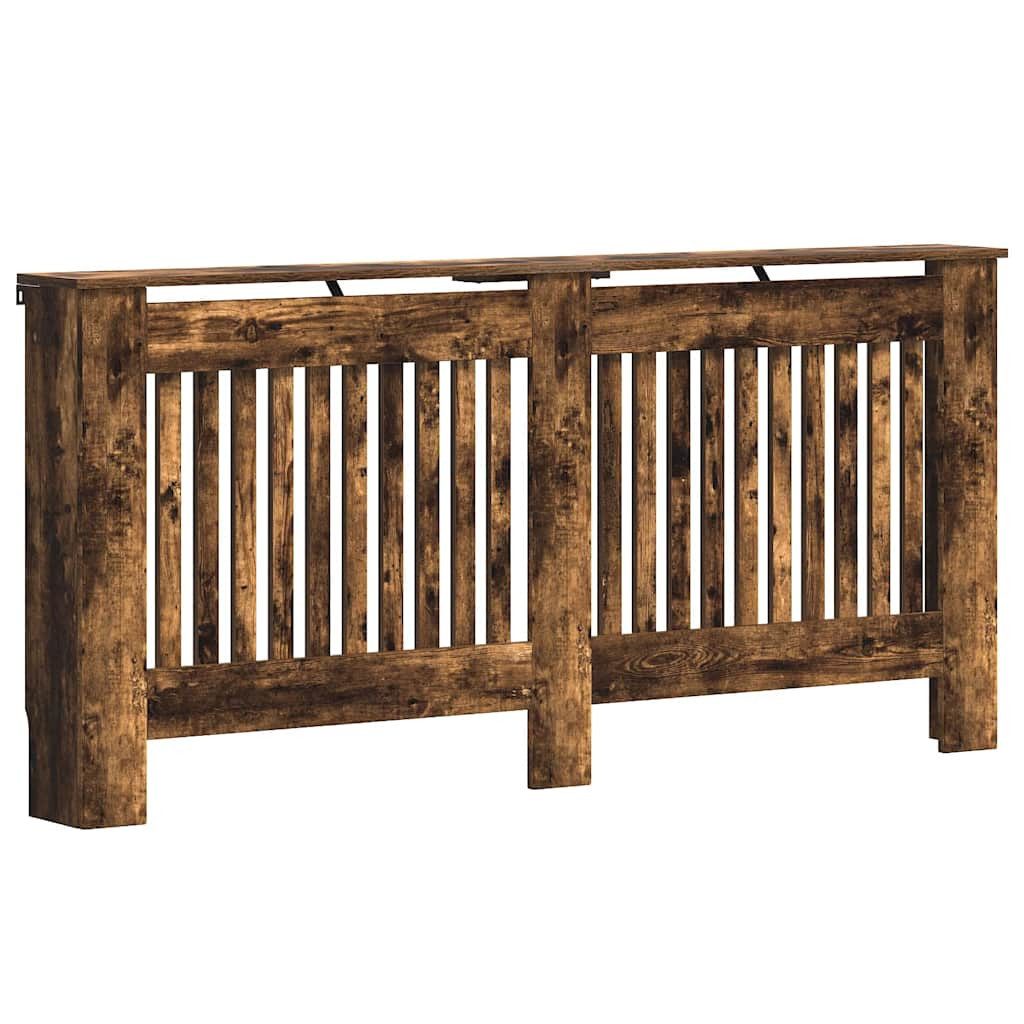 vidaXL Heizungsverkleidung Heizkörperabdeckung Geräucherte Eiche 172x19x81,5 cm