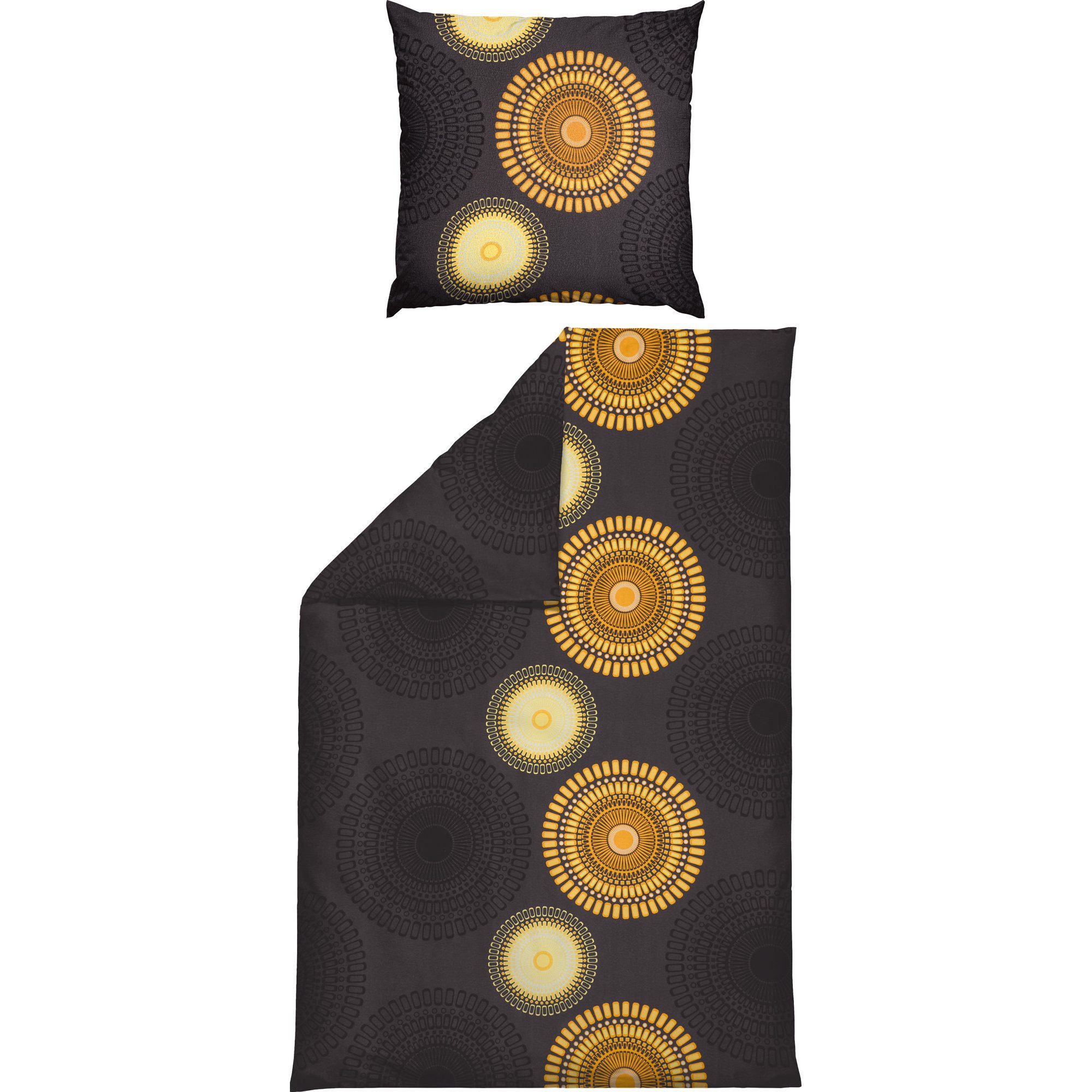 REDBEST Bettwäsche Bettwäsche, Biber, Kreise günstig online kaufen