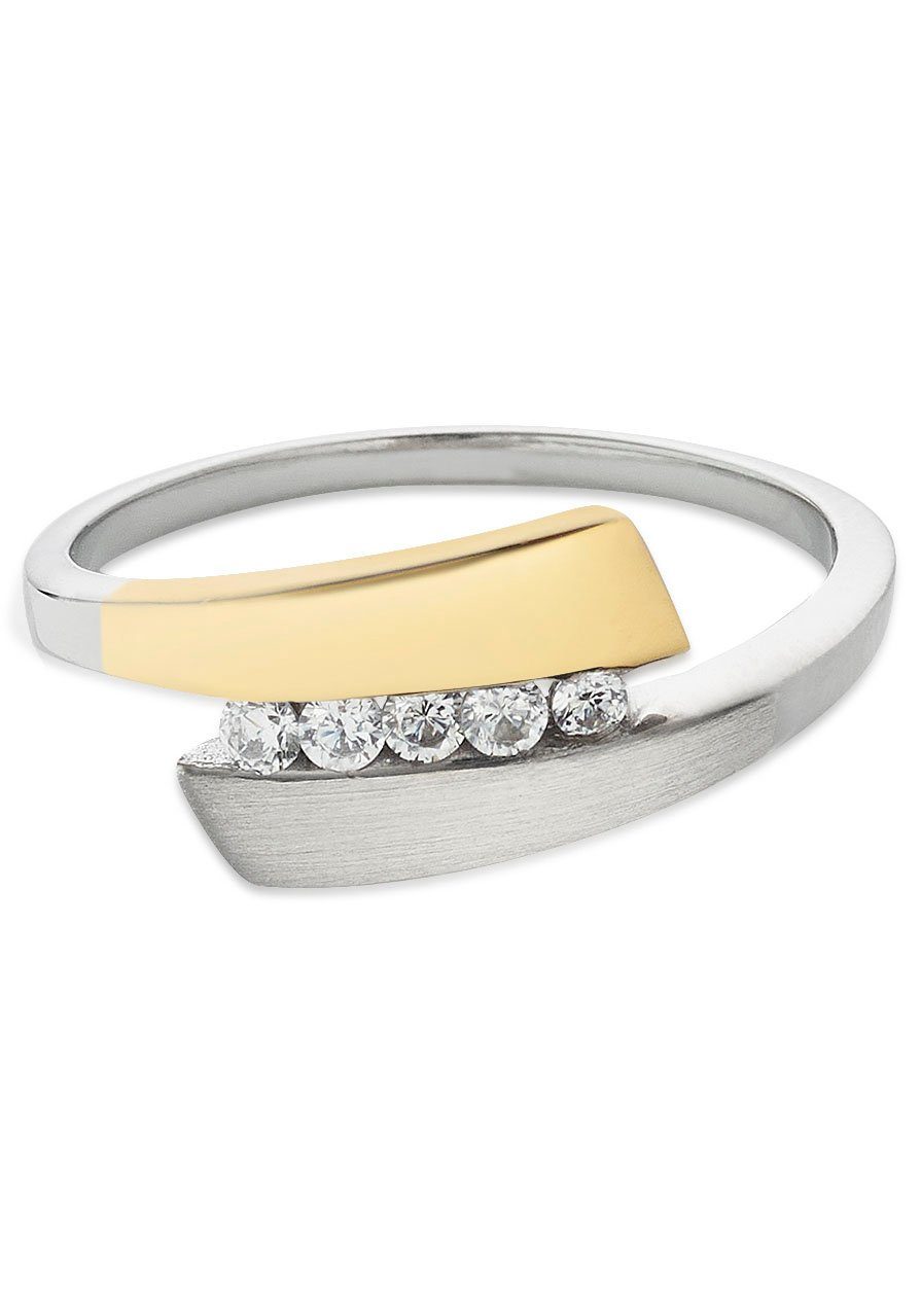Bruno Banani Fingerring Schmuck Geschenk Silber 925 Damenring, mit Zirkonia (synth)