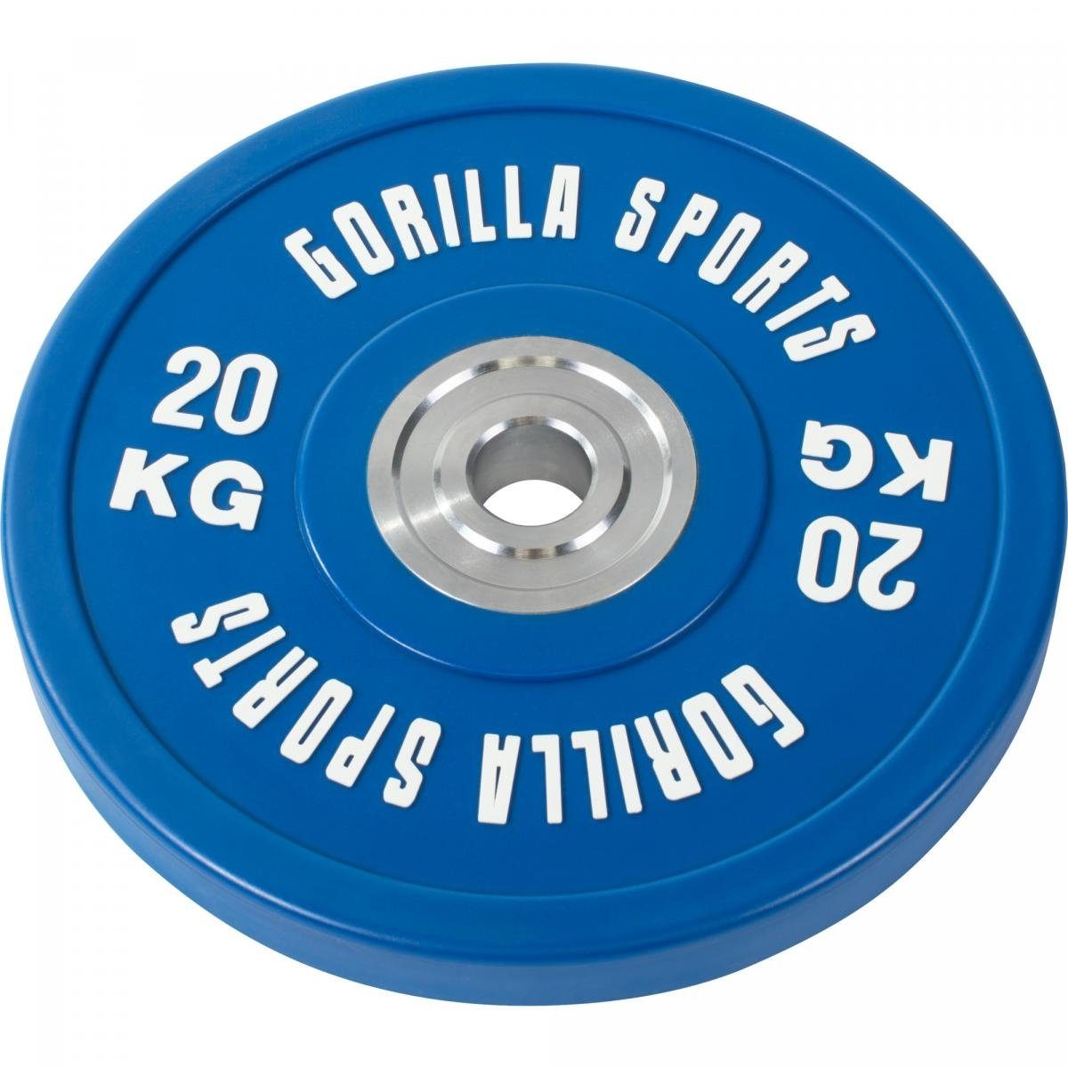 GORILLA SPORTS Hantel-Set Langhantel Langhantelstange 140kg, 220cm 10 Plates, Bumper Olympia mit