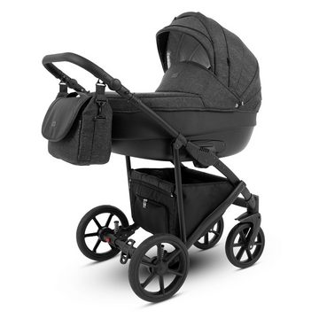 Knorrbaby Kombi-Kinderwagen Knorr Baby Kinderwagen Madeira - 2 in 1 Komplett-Set Anthrazit Grau