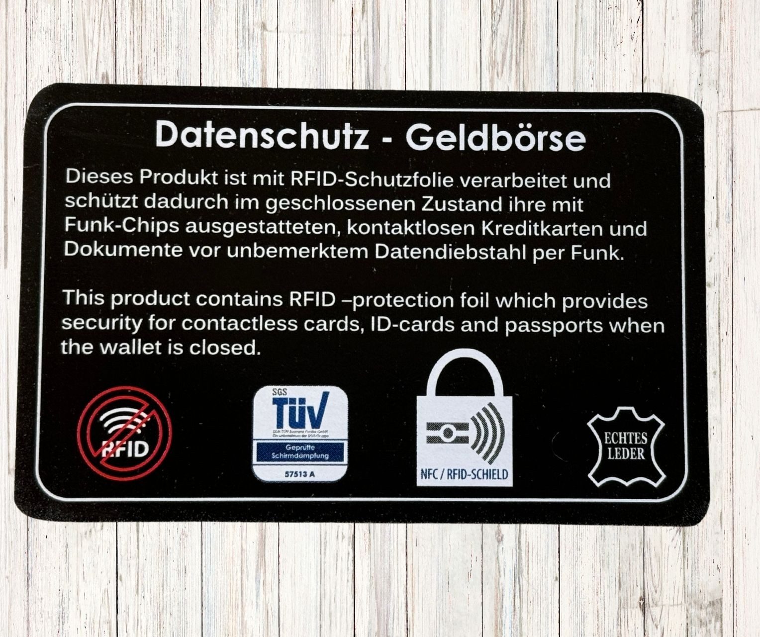 GlücksNugget Geldbörse Echtleder Damenbörse, braun