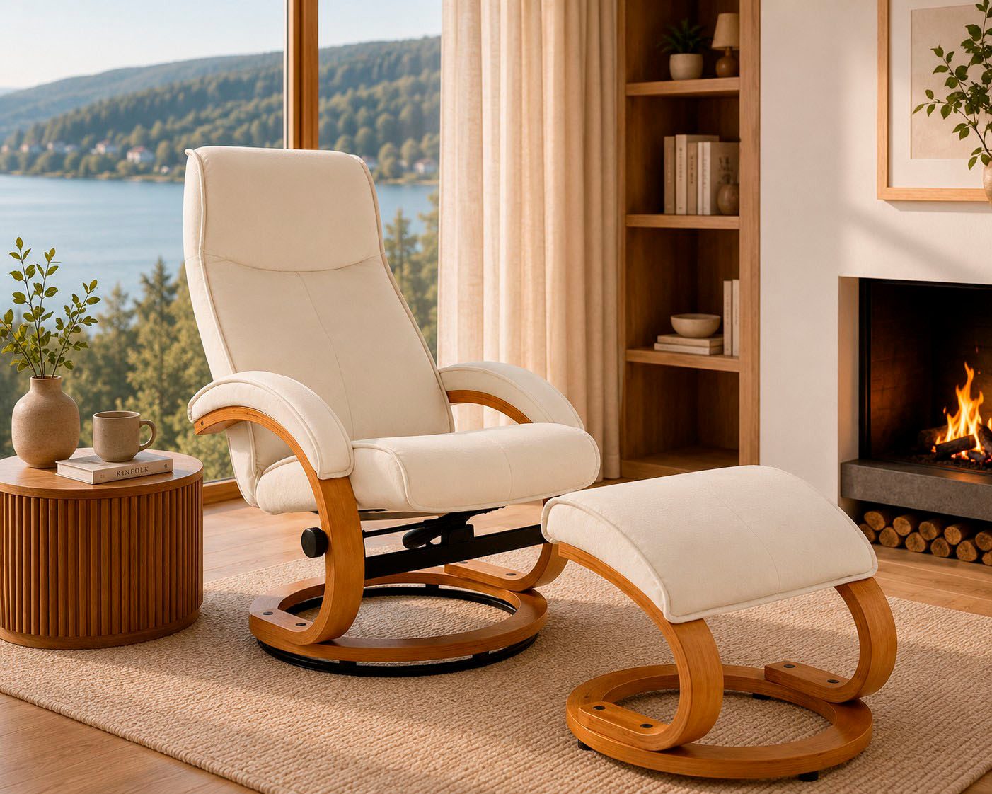OTTO home Relaxsessel mit Hocker PARIS Naturleder- OTTO. Verlässliche Qualität. (Set, 2-St., bestehend aus Sessel und Hocker), Relaxfunktion, Dreh- und Kippfunktion, Unser Dauertiefpreis