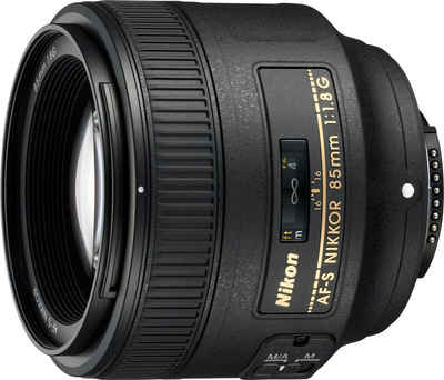Nikon AF-S NIKKOR 85 mm 1:1.8G Objektiv, (INKL. HB-62 und CL-1015)