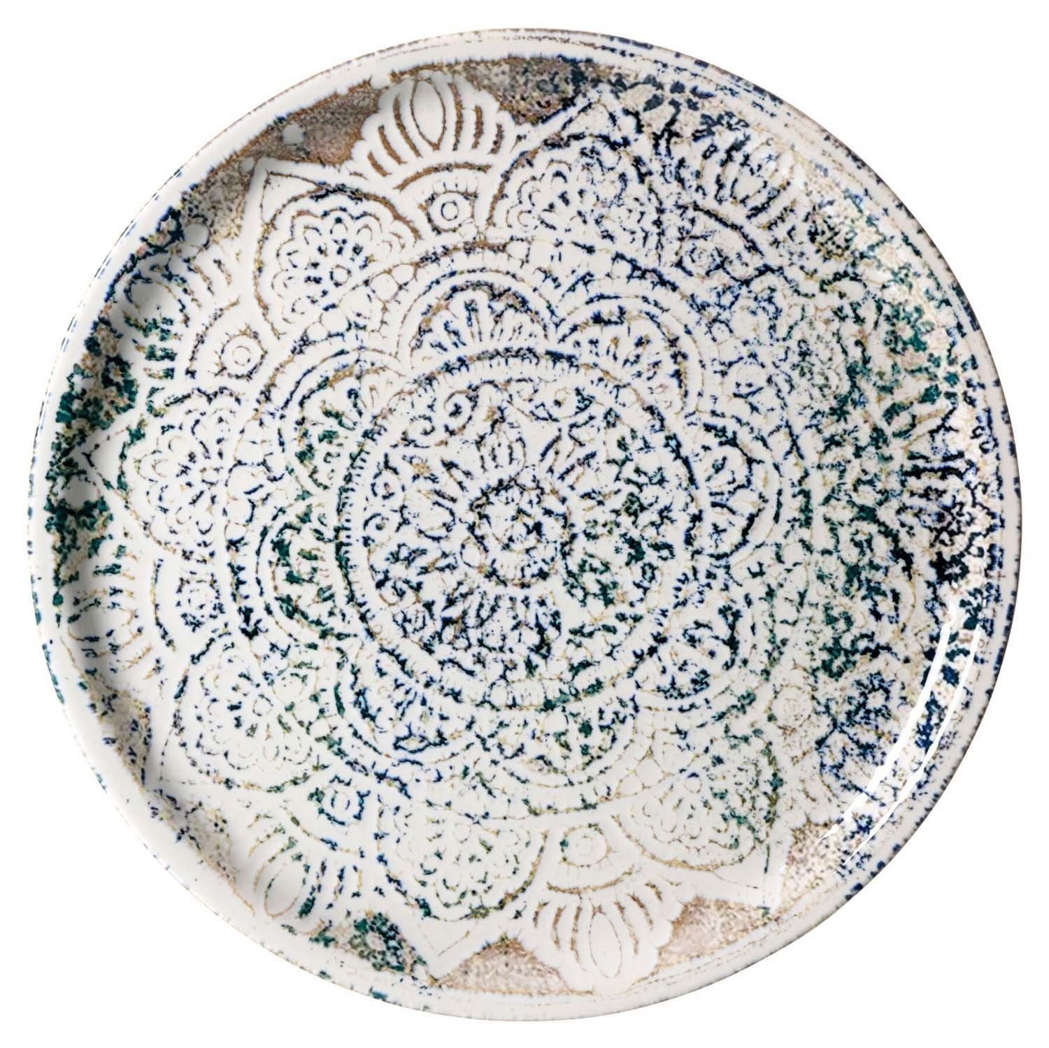 Ritzenhoff & Breker Тарелка обеденная LUIGI, Тарелка для пиццы, Blau, Beige, Weiß, Ø 30 cm