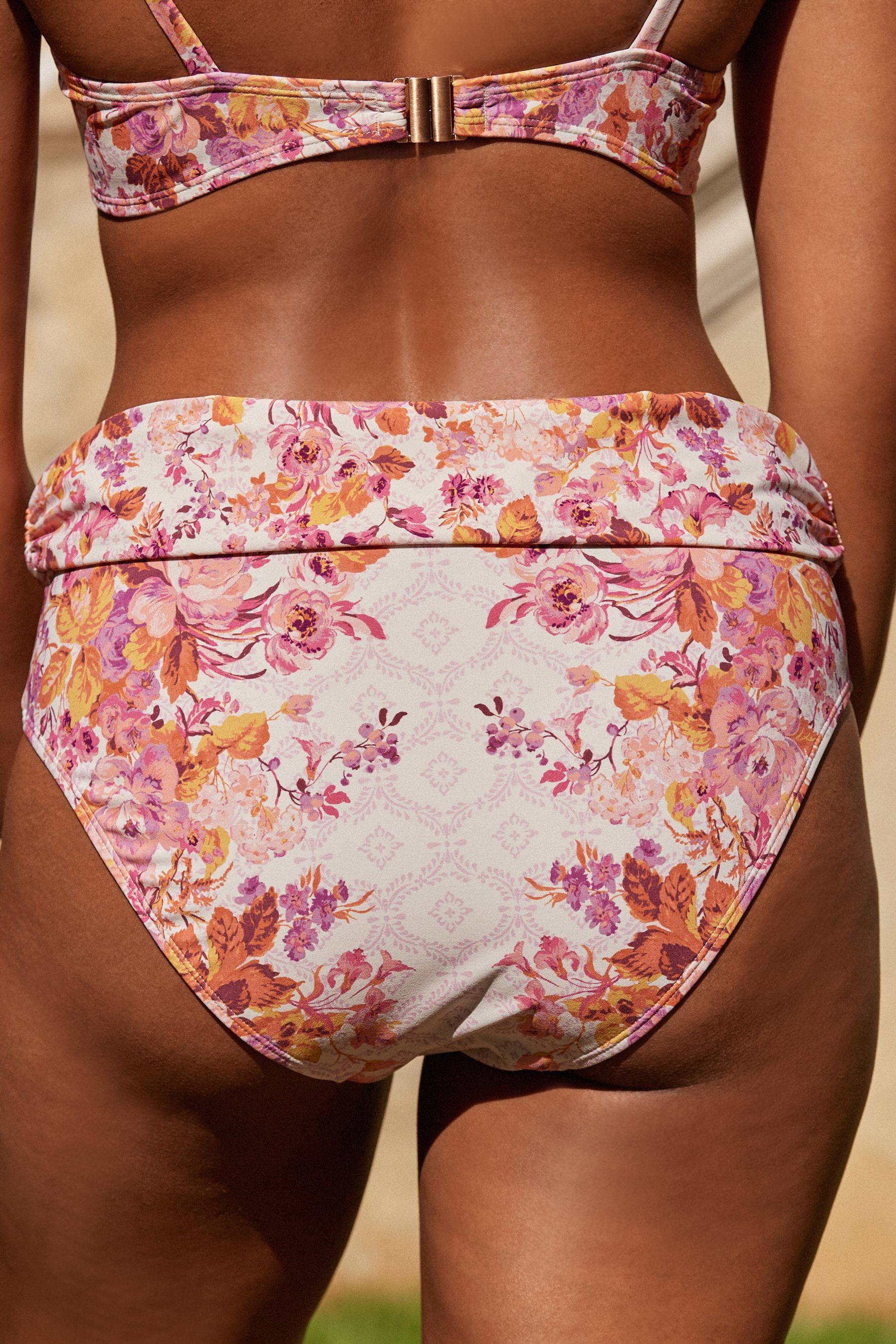 LAURA ASHLEY Highwaist-Bikini-Hose Laura Ashley Rolltop-Bikinihose mit hohe günstig online kaufen