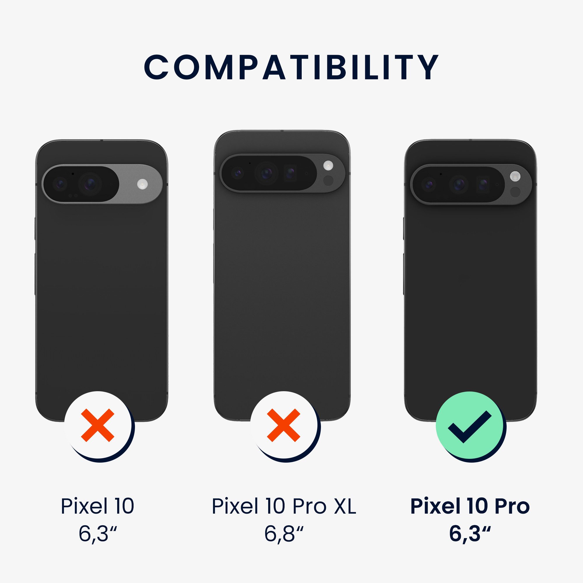 kwmobile Smartphone-Hülle Handyhülle für Google Pixel 10 Pro Hülle, Weiches Handy Silikon Case - Schutzhülle Cover