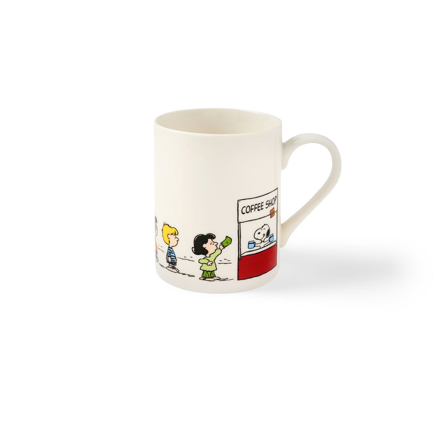 Tasse Snoopy Kaffeebecher Coffee Shop, New-Bone-China-Porzellan