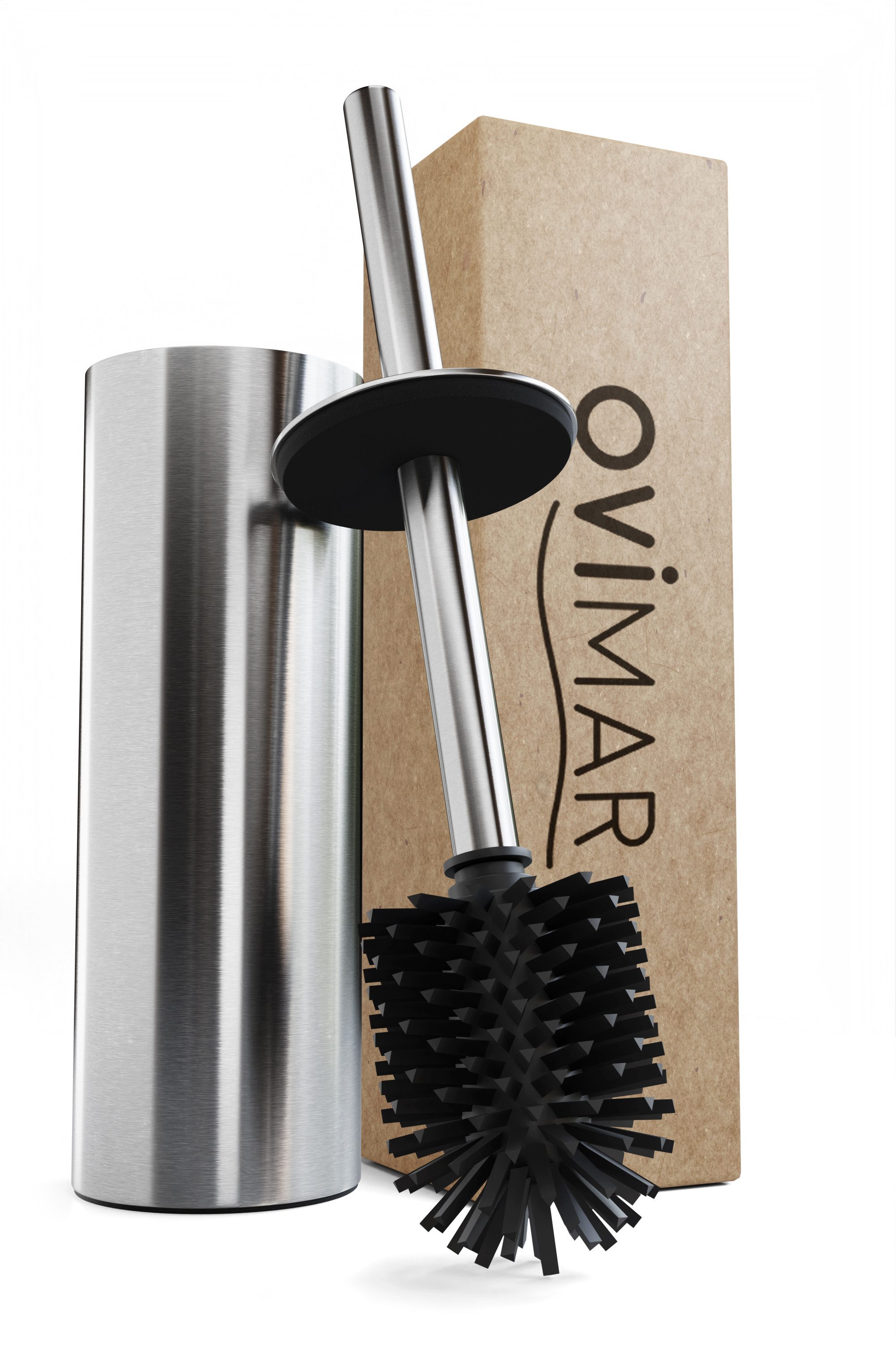 ovimar WC-Reinigungsbürste Laeso, (1-tlg), aus Edelstahl in Silber zur
