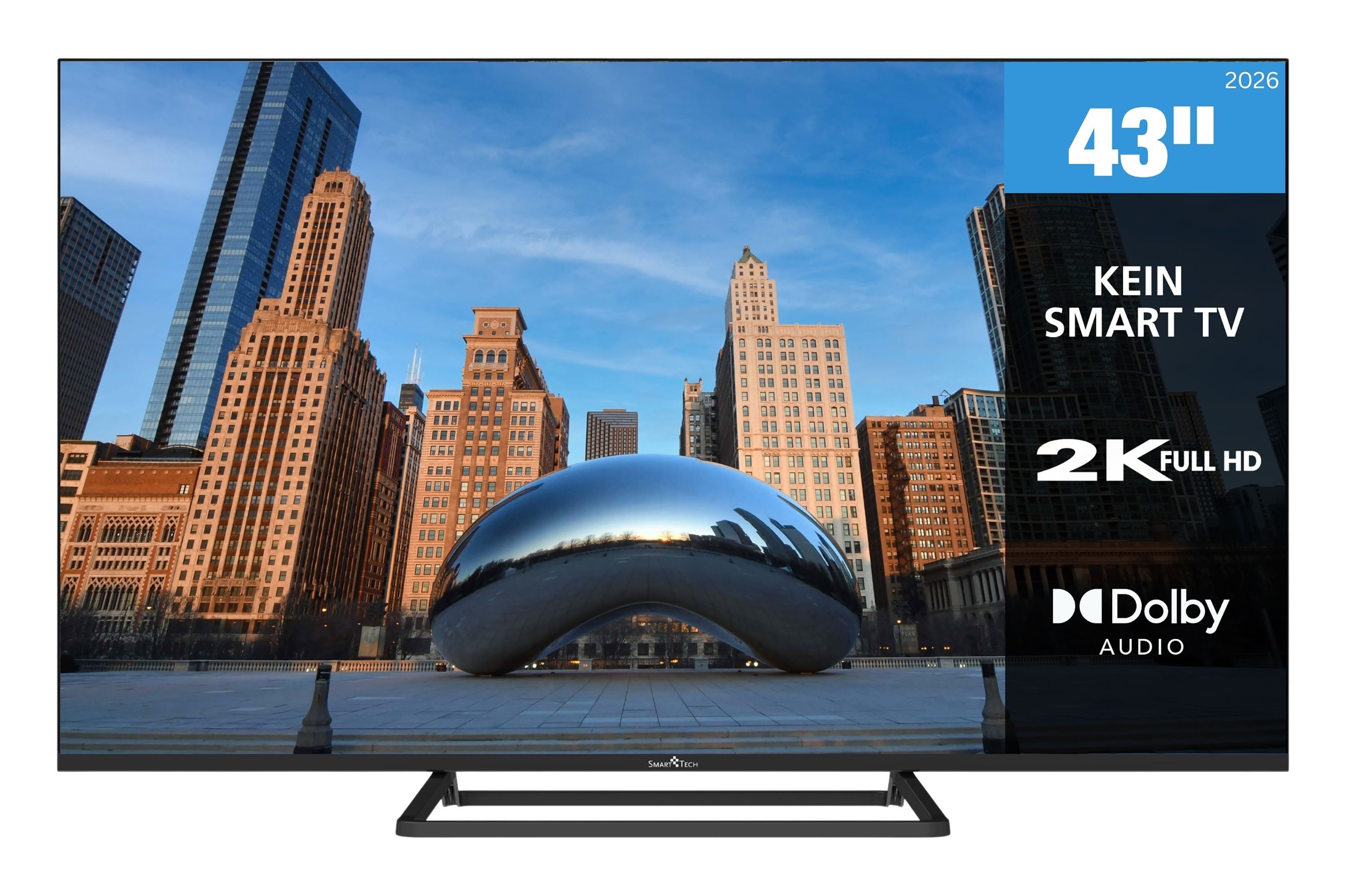 Smart Tech 43FN01V3 LED-Fernseher (109 cm/43 Zoll, Full HD, 3x HDMI / 2x USB, integrierter Triple-Tuner)