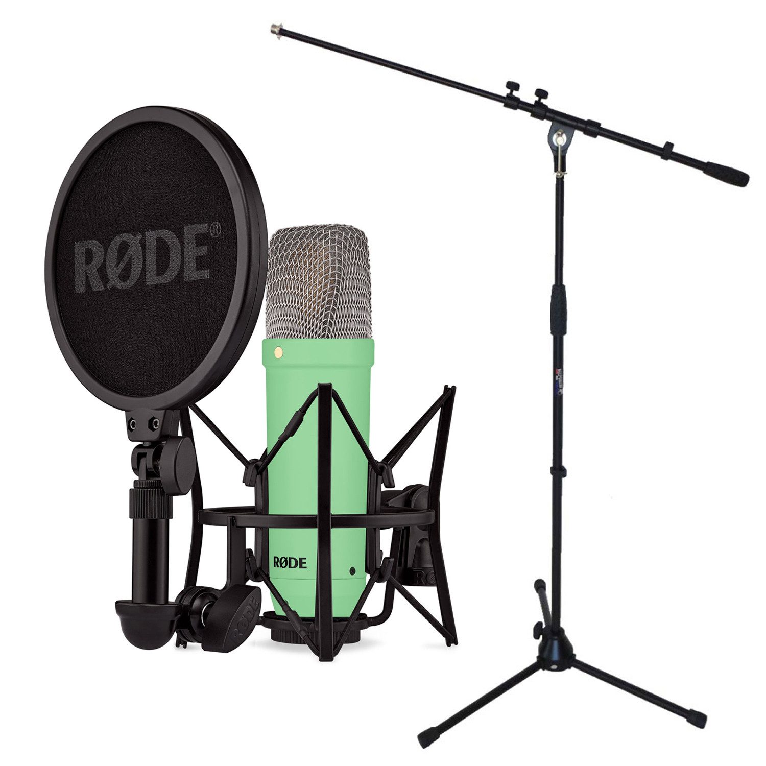 Mikrofon Rode NT1 Signature Green Mikrofon Grün mit Stativ