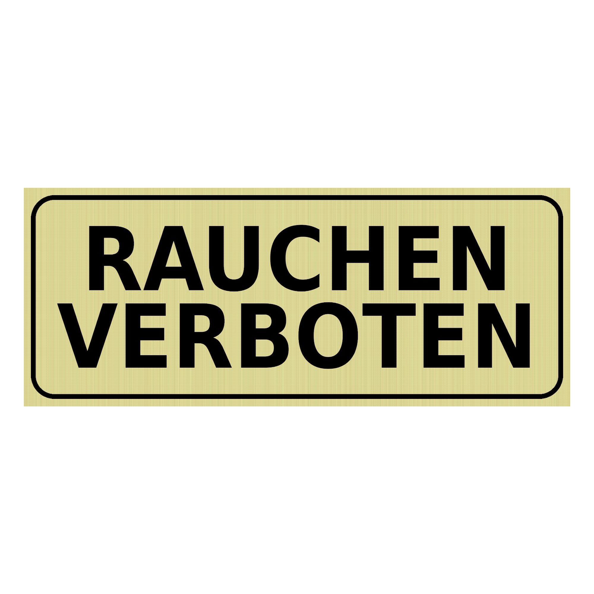 Nomiro Hinweisschild NOMIRO Türschild Hinweisschild Rauchen verboten 15x6 cm - Kunststoff g, (1 St), selbstklebend, lasergraviert