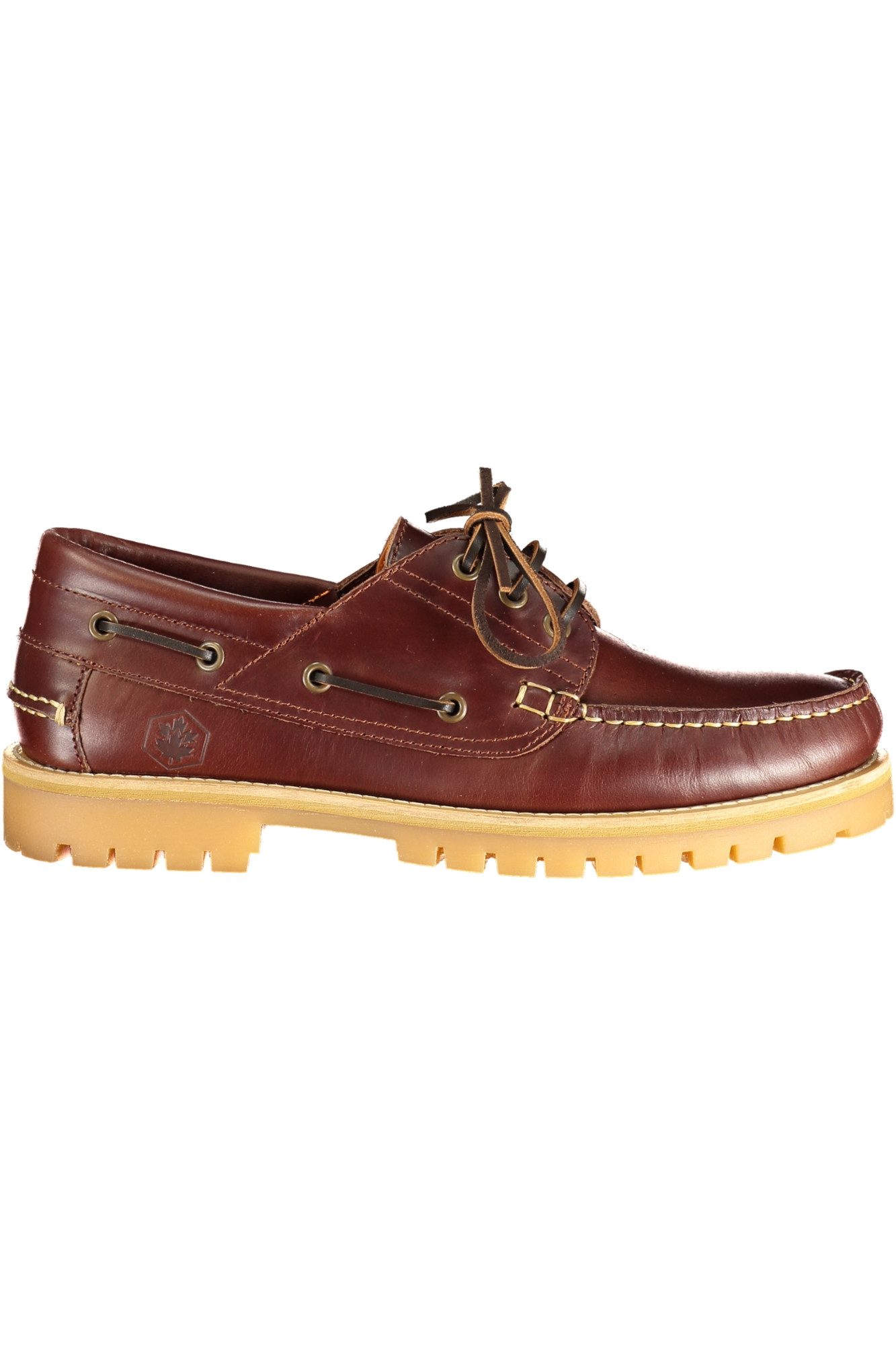 LUMBERJACK Pantolette Klassischer brauner Herrenschuh mit Schnürsenkeln
