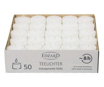 EDZARD Teelicht Teelichter 50 Stück (Set, Set), Teelichter inkl. 2 Mini-Stabfeuerzeuge, Marke WENZEL