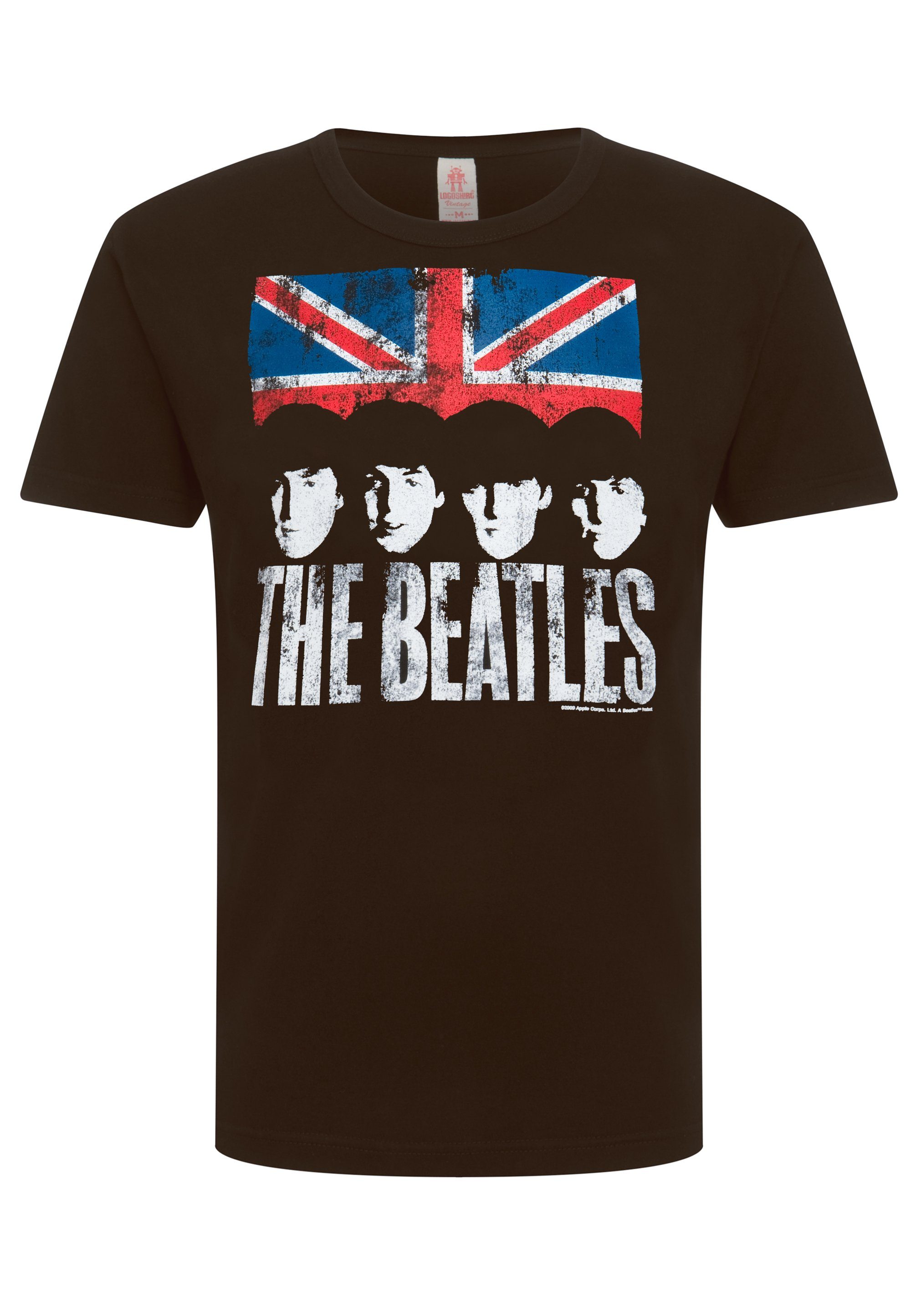 The T-Shirt lizenziertem LOGOSHIRT Print mit Beatles
