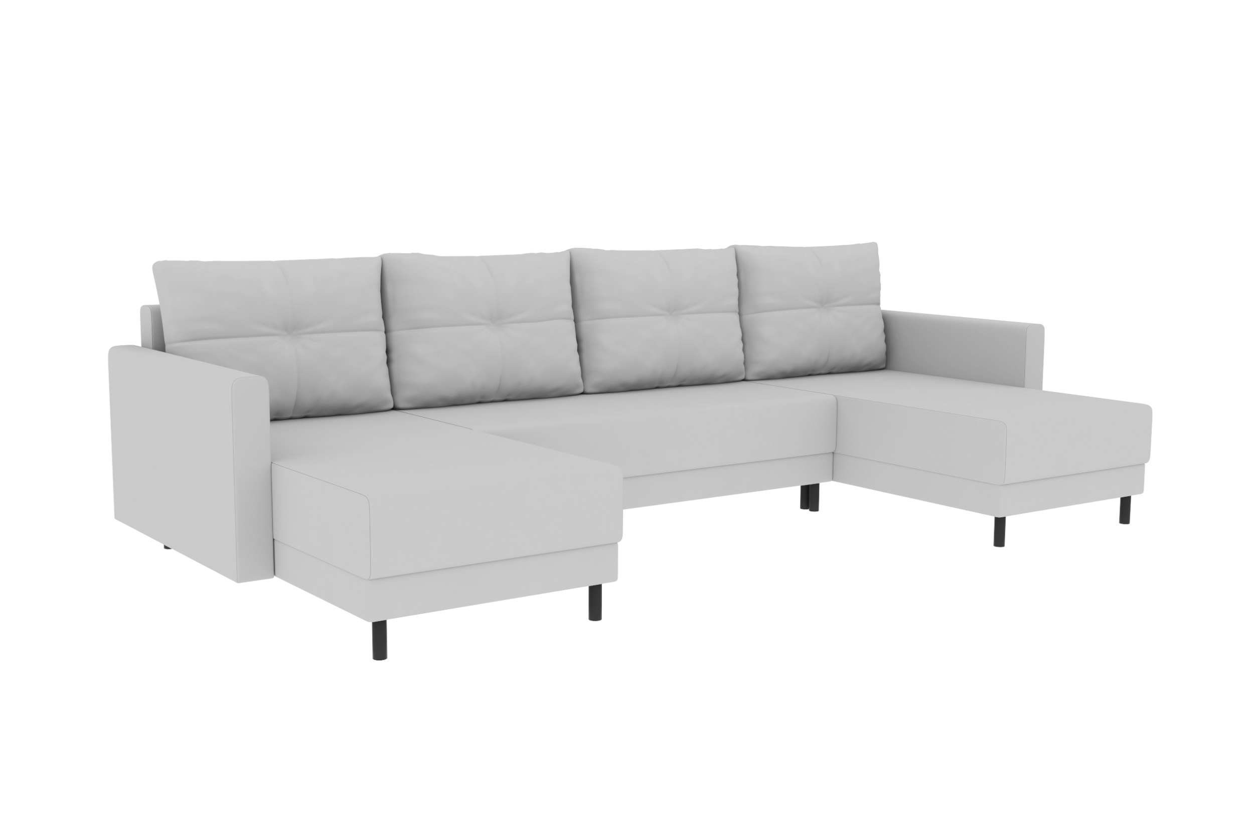 Modern Design U-Form, Selena, Sitzkomfort, Wohnlandschaft mit Bettfunktion, Bettkasten, Eckcouch, Stylefy Sofa, mit