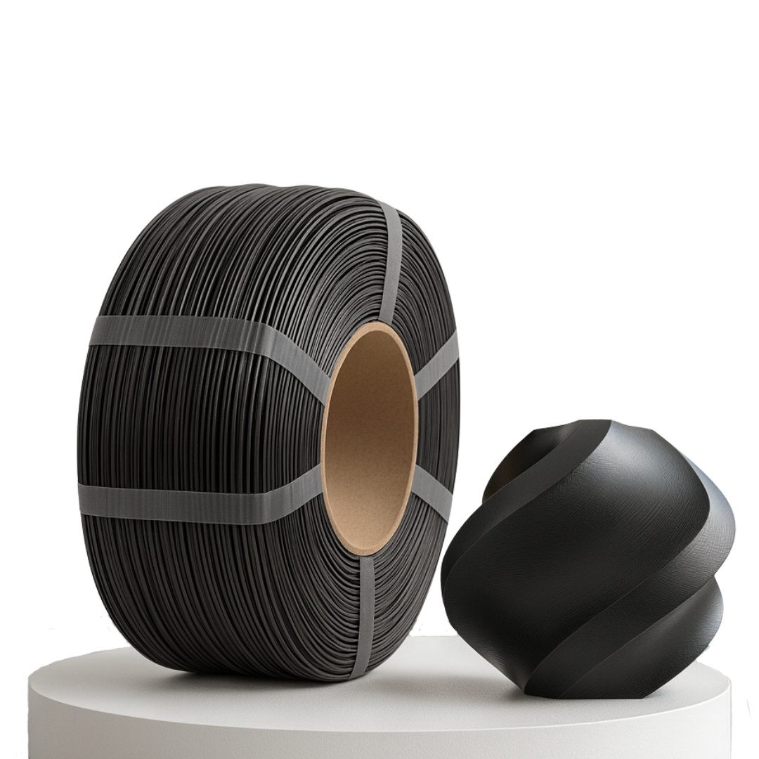 TronicXL Filament Filament PETG HF 1kg Spule Refill für Bambu Lab Prusa 1,75mm schwarz, für bambulab P2S H2D H2S P1S A1 P1P mini