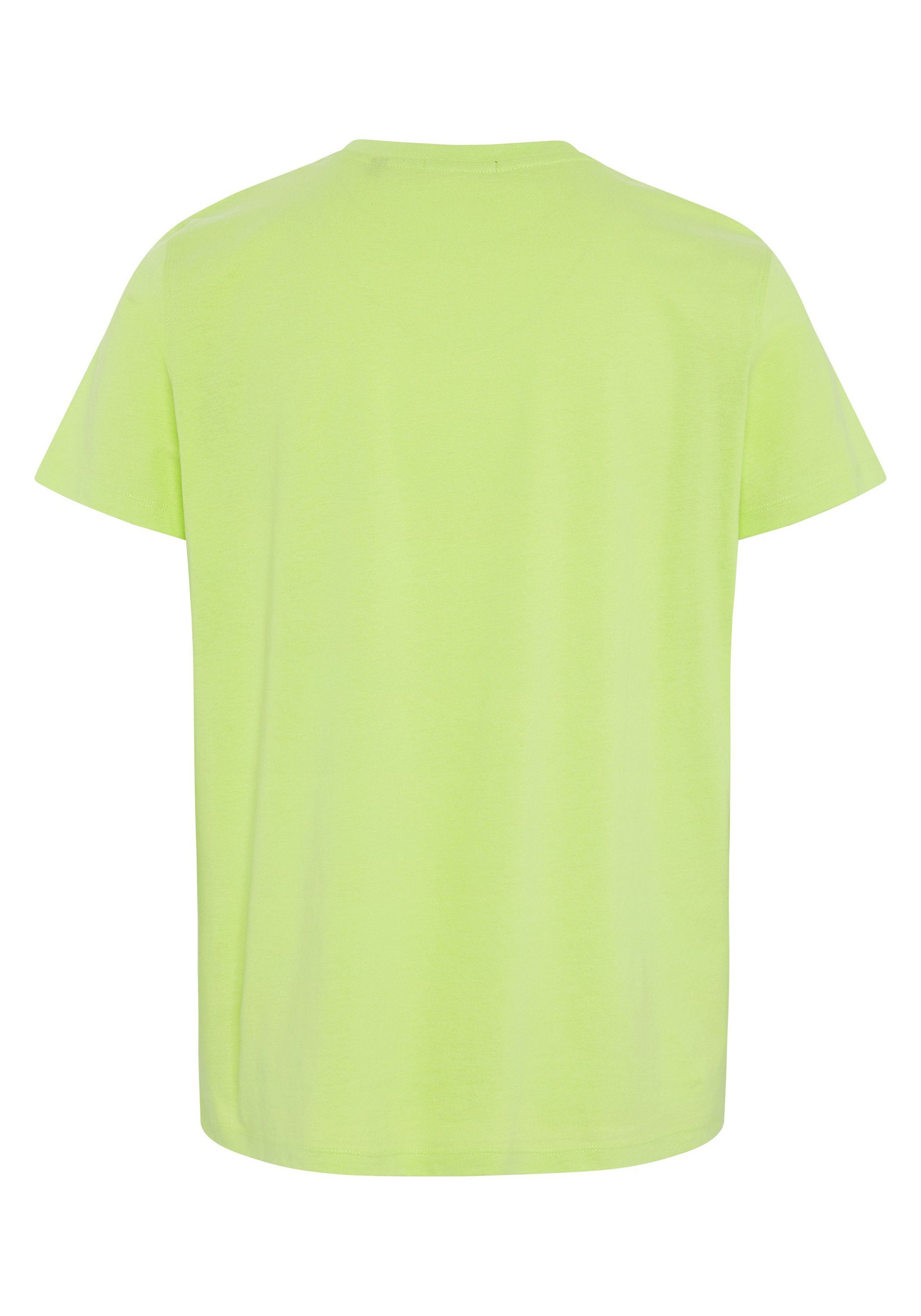 mit 1 plakativem Chiemsee Sharp Green T-Shirt 13-0535 Print-Shirt Markenschriftzug