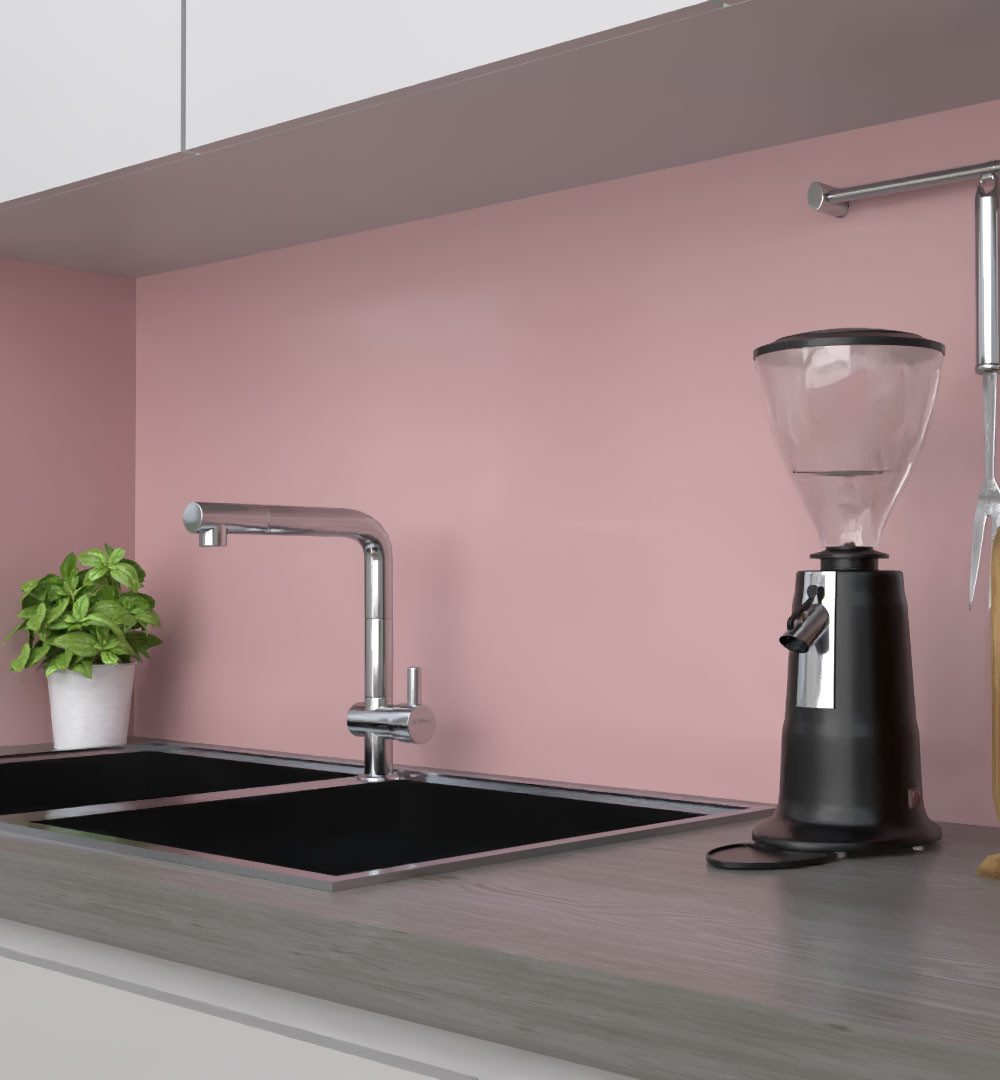 MyMaxxi Küchenrückwand Küchenrückwand selbstklebend Farbe Hellrosa unifarben einfarbig, (Klebefolie passend geschnitten und gerollt B 60 cm x H 60 cm), Farbe Hellrosa B 60 cm x H 60 cm