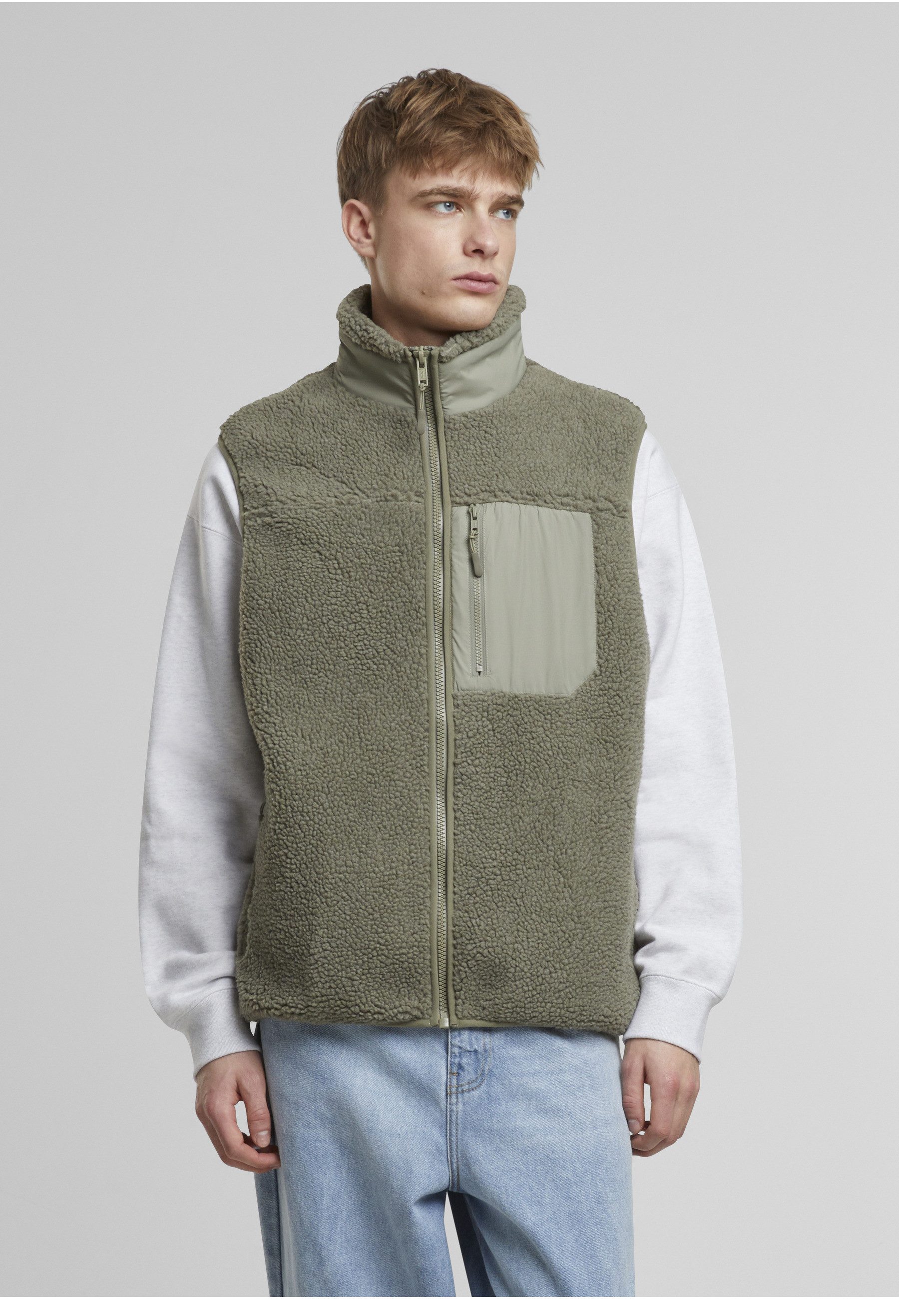 URBAN CLASSICS Steppweste Urban Classics Sherpa Vest (1-tlg)