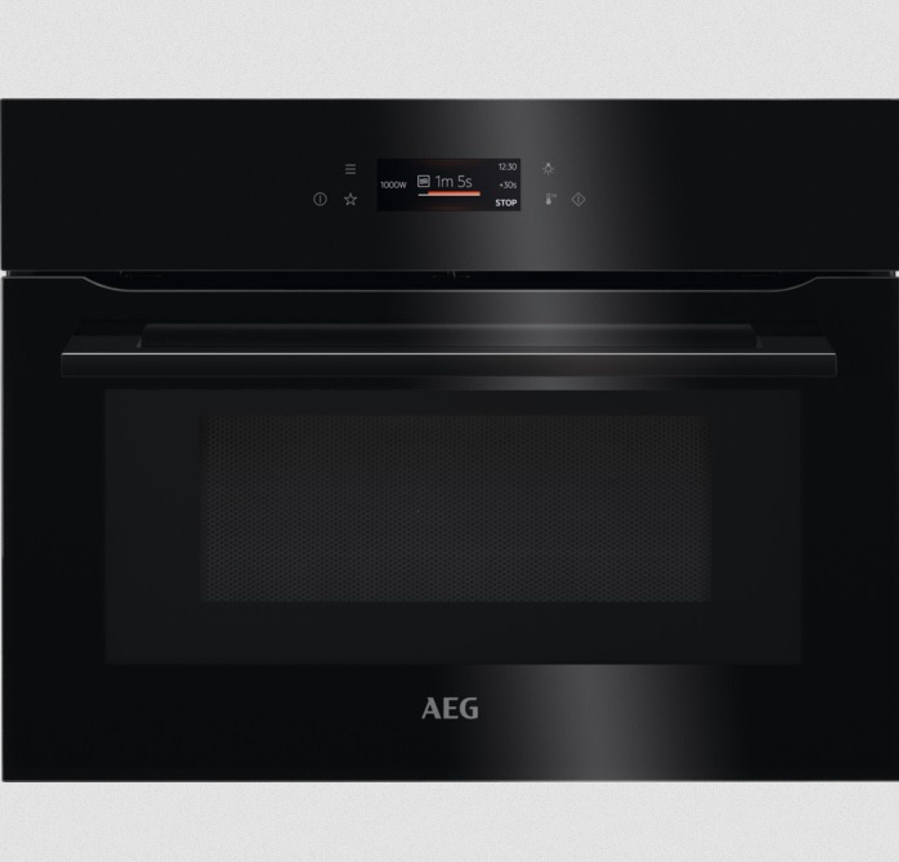 AEG Minibackofen KMK761080B, Kombi-Mikrowelle mit Grill, Schnellaufheizung