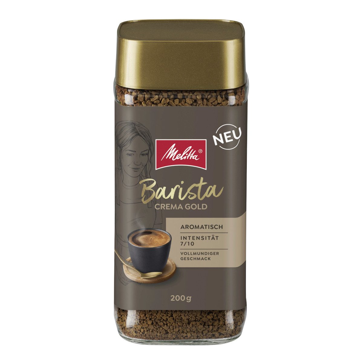 Melitta Kaffee, Melitta Barista Instant Crema Kaffee aromatisch Packung 200g