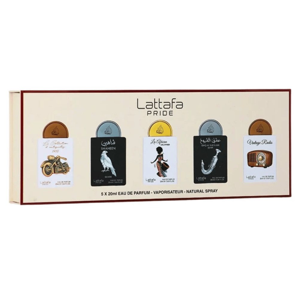 Lattafa Duft-Set Pride No. 05 Giftset Collection Eau de Parfum 5x20ml, 5-tlg.