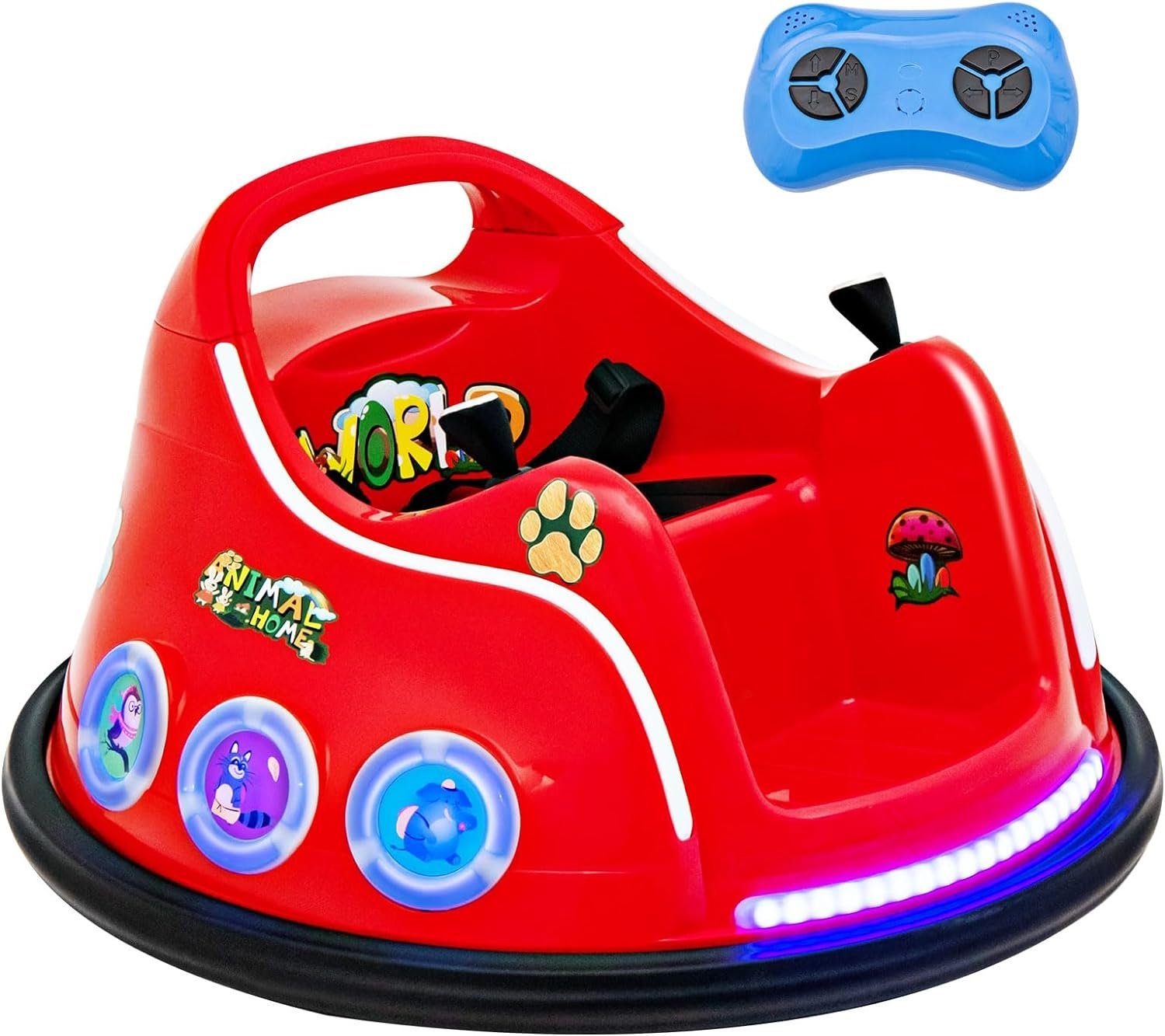 KOMFOTTEU Elektro-Kinderauto Autoscooter, blinkendem LED-Licht & günstig online kaufen