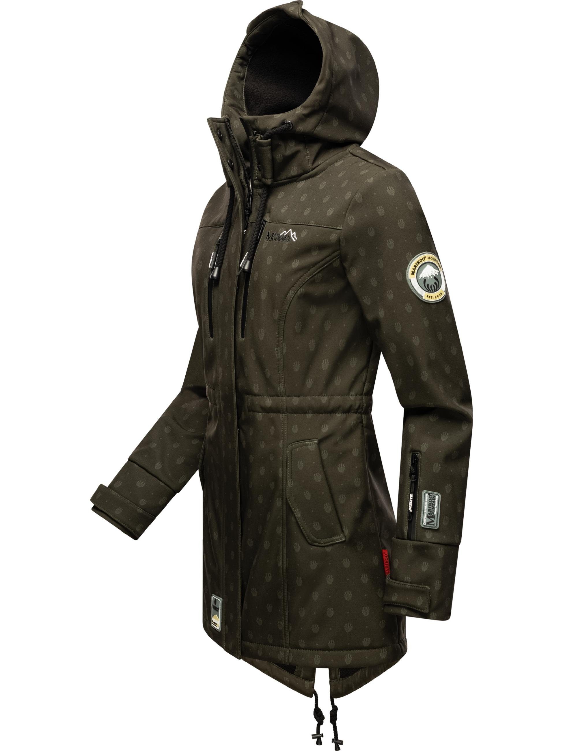 Marikoo Outdoorjacke Zimtzicke Softshell Parka mit Kapuze