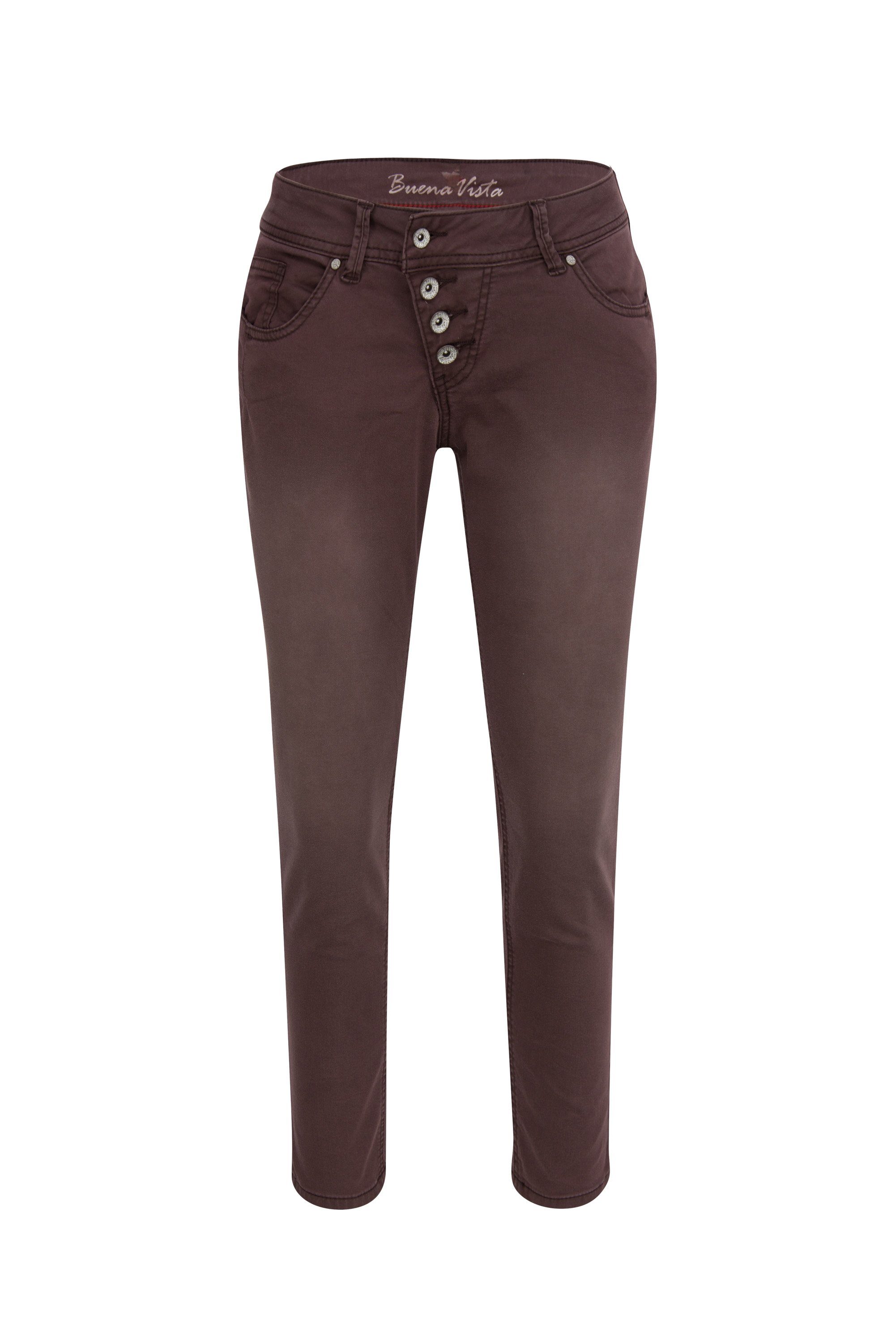 Buena Vista Stretch-Jeans BUENA VISTA MALIBU 7/8 aubergine 2107 J5122 SD108 günstig online kaufen