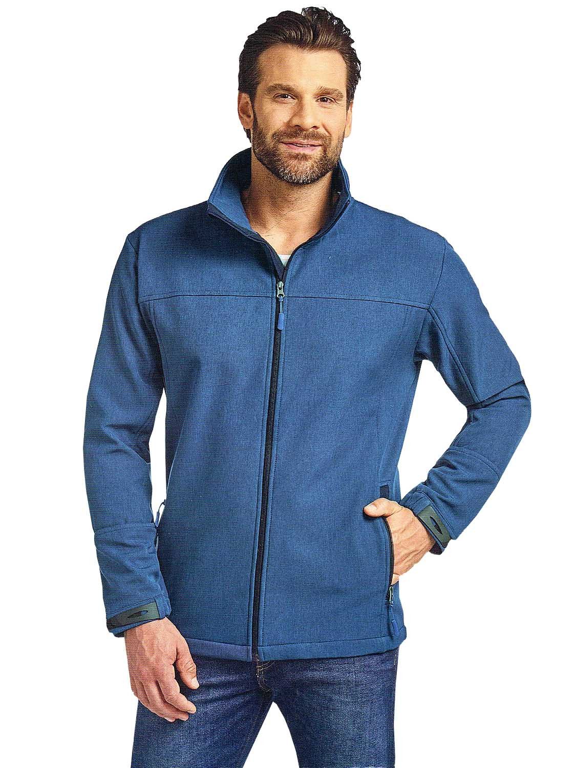 Softshelljacke Toptex Herren Softshell Jacke Wasser- & Winddicht Blau L