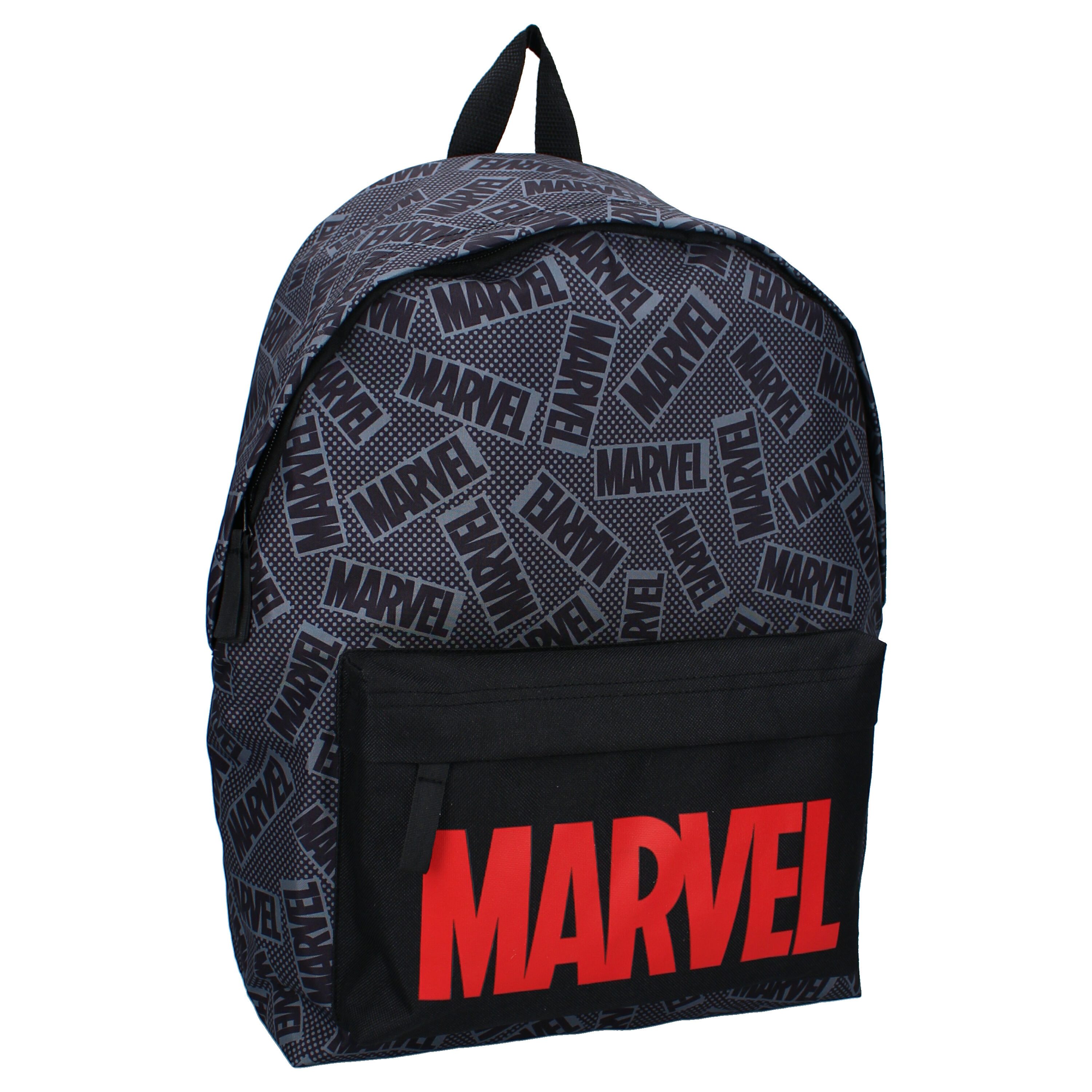 MARVEL Schulrucksack Marvel Jungen Rucksack plus Trinkflasche Gr.43x30x14 cm (2-tlg)