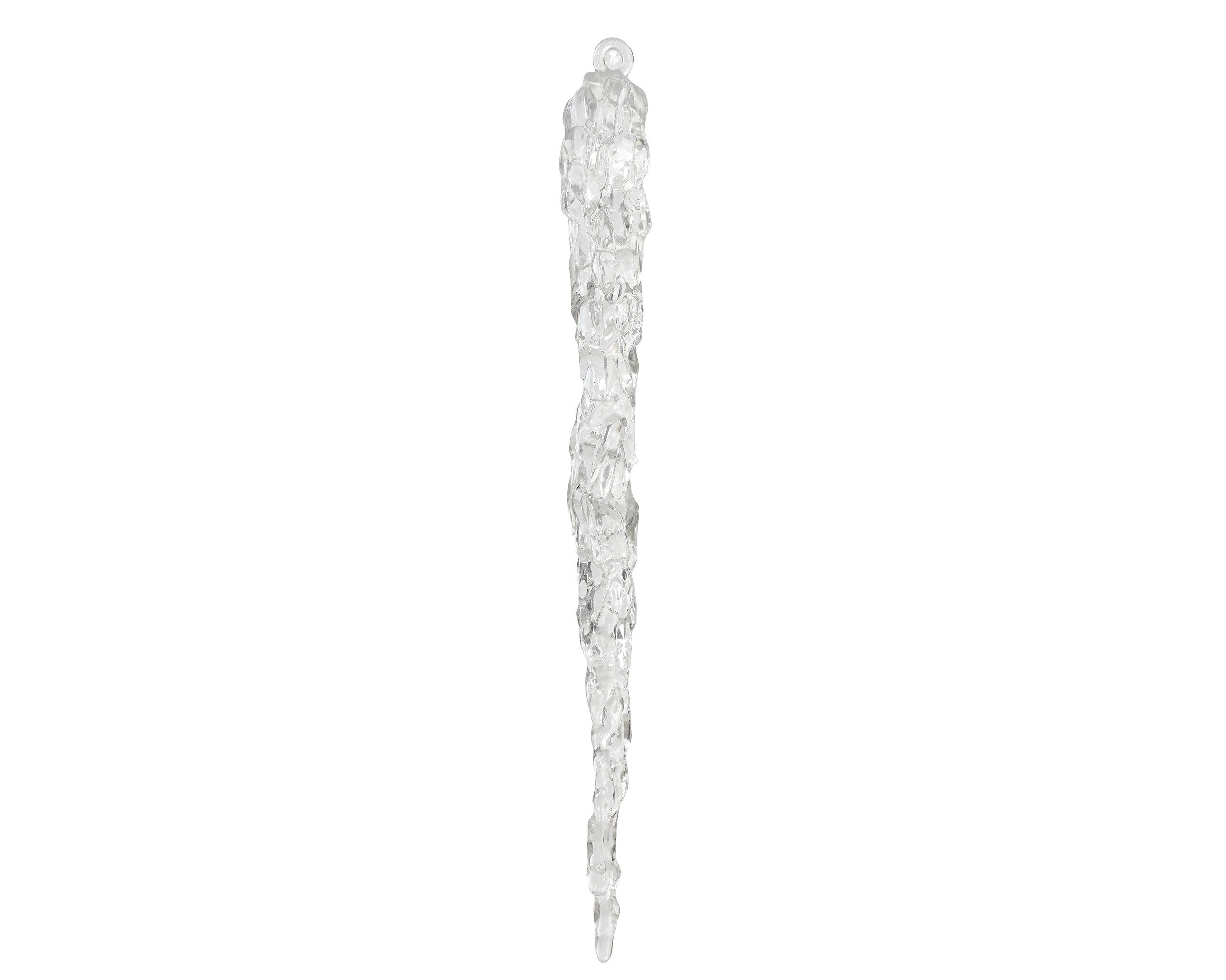 Kaemingk Christbaumschmuck, Christbaumschmuck Eiszapfen Figur 28,5cm Kunststoff Klar Transparent