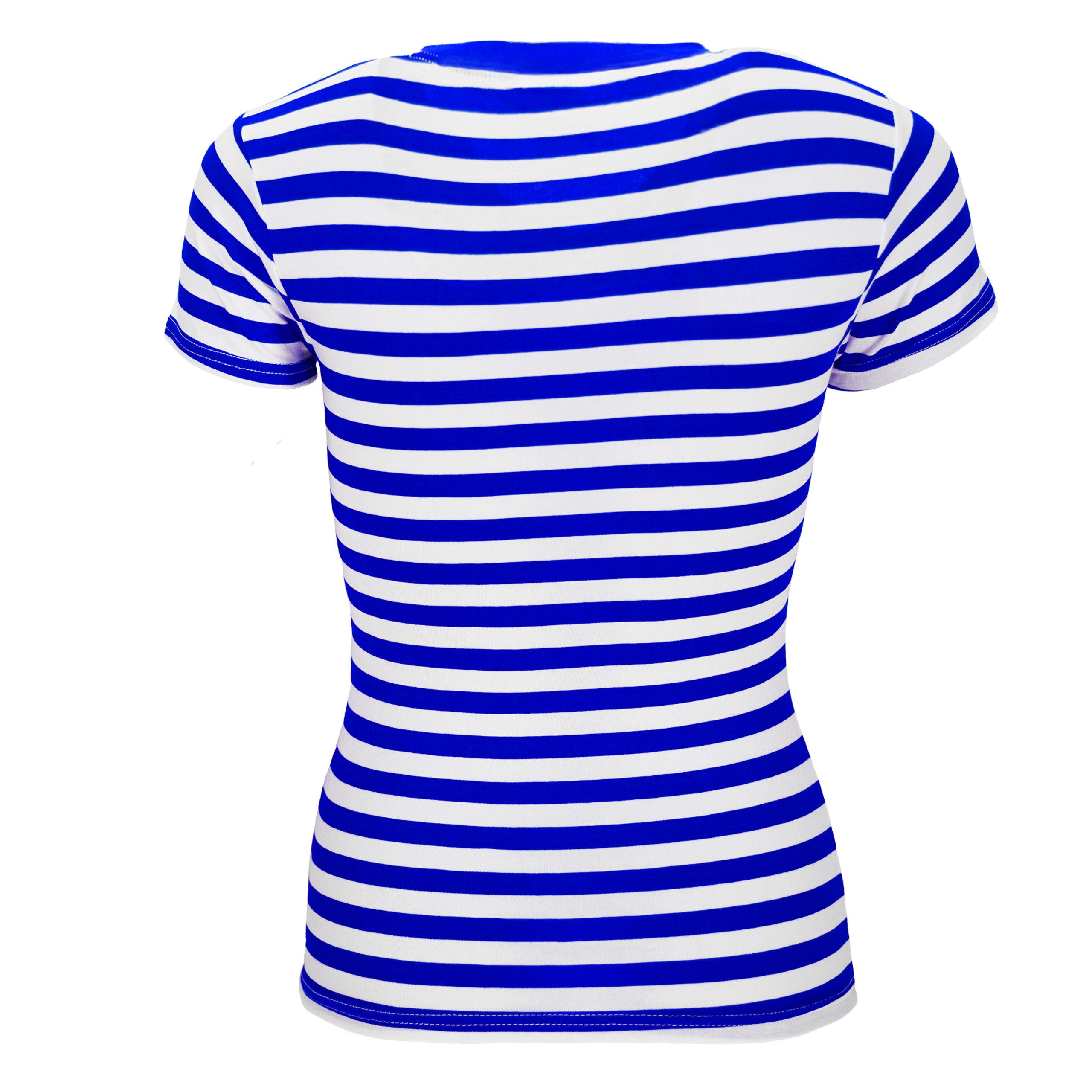 Bock-op-Kölle T-Shirt Bock op Kölle Ringelshirt Kurzarm 95% Baumwolle tailiert V-Neck