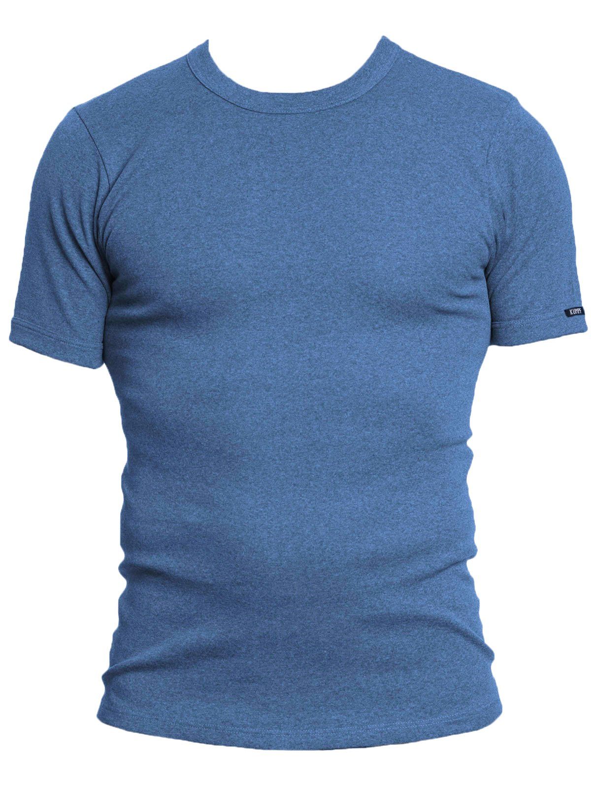 KUMPF Cotton poseidon 2-St) T-Shirt Markenqualität 2er (Spar-Set, Bio Herren Unterziehshirt Sparpack hohe